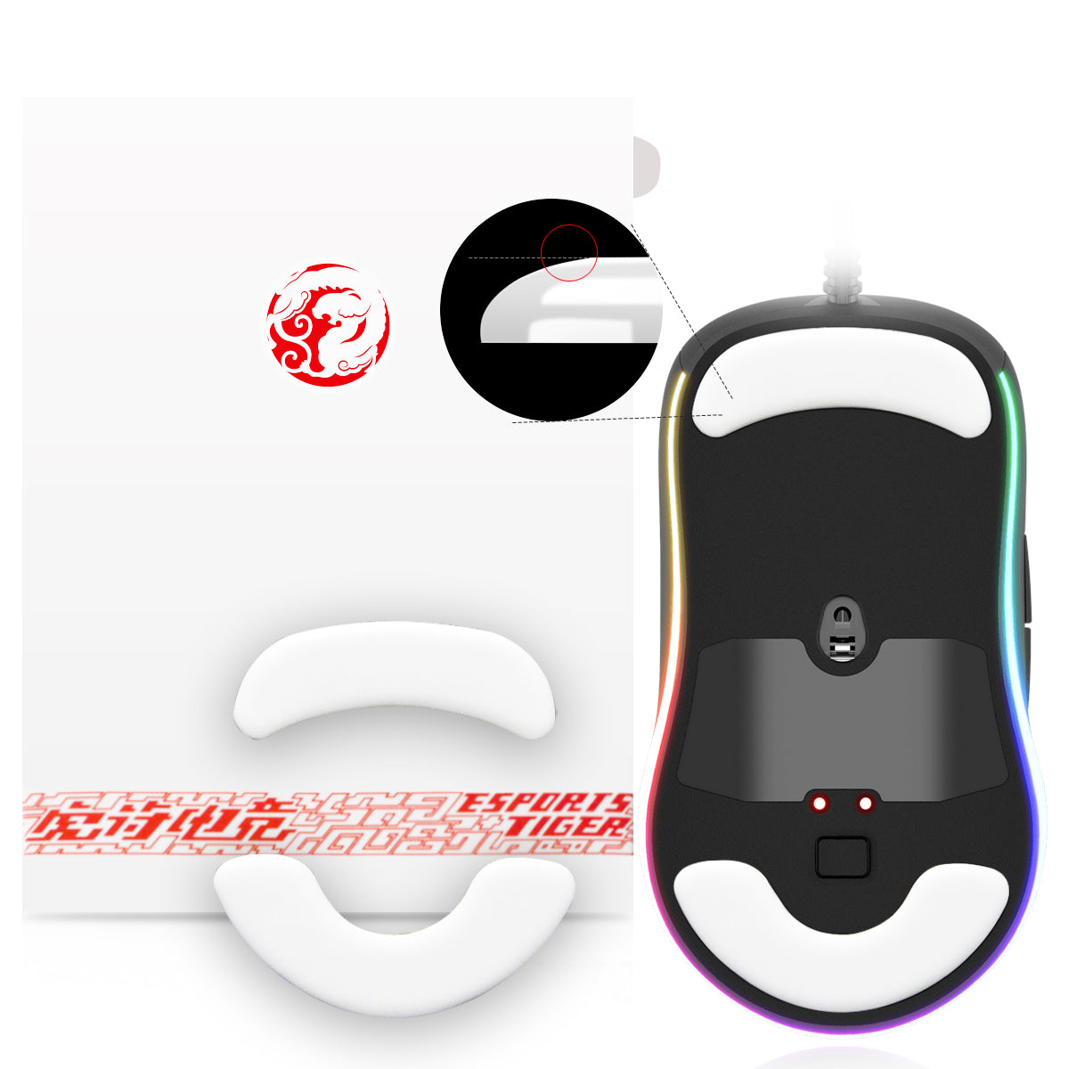 ICE Mouse Skates For Endgame Gear XM1 RGB
