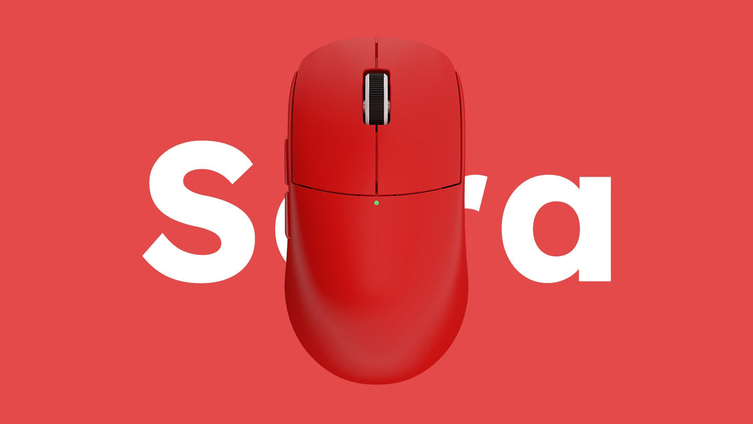 "Introducing the Ninjutsuo Sora: The Ultimate Wireless PC Gaming Mouse With an All-New Red Colorway!"