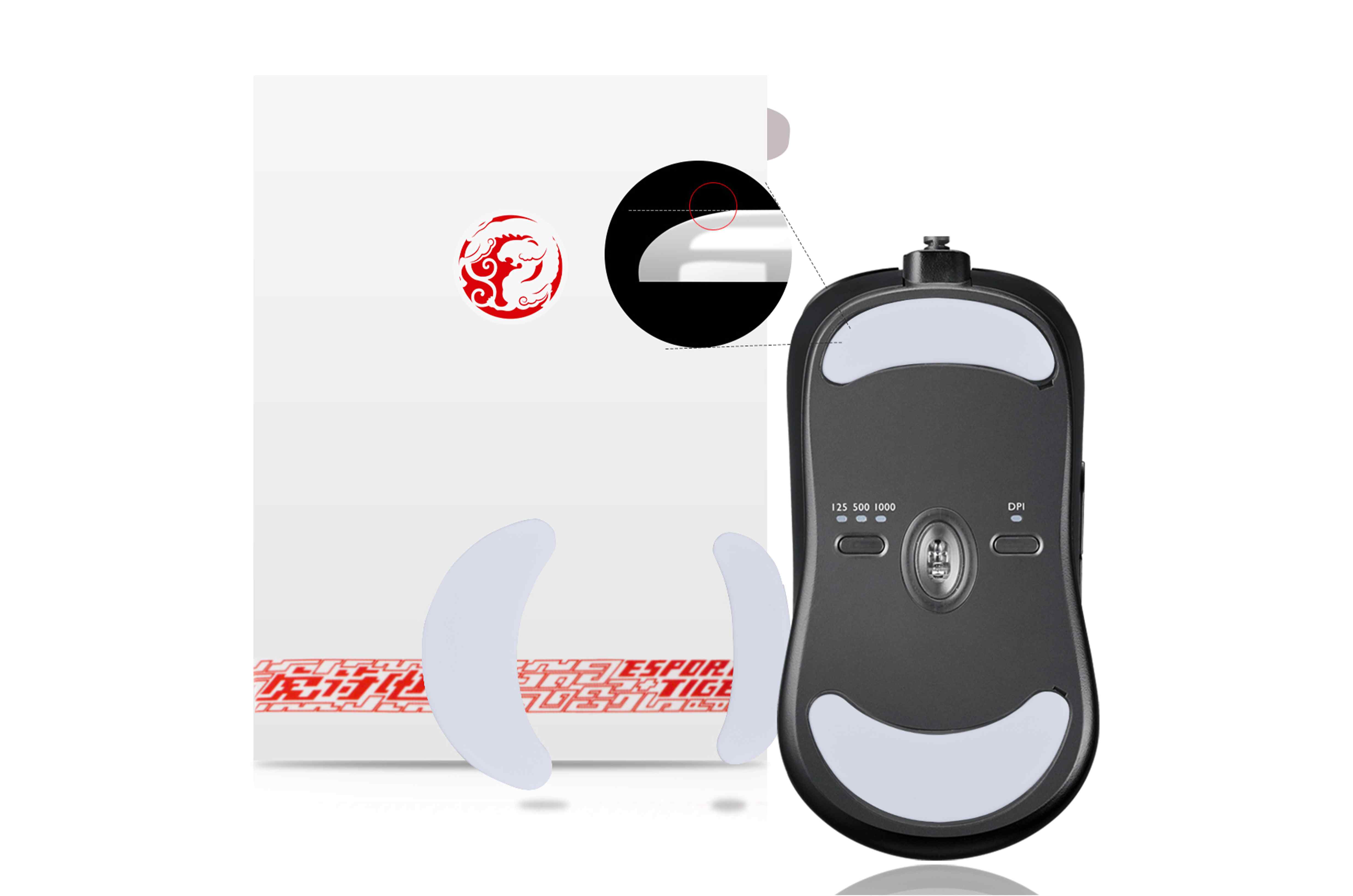 Zowie FK 1 / FK 2 / Am / ZA11/ZA12/S1/S2 Mouse Piedi / Skate