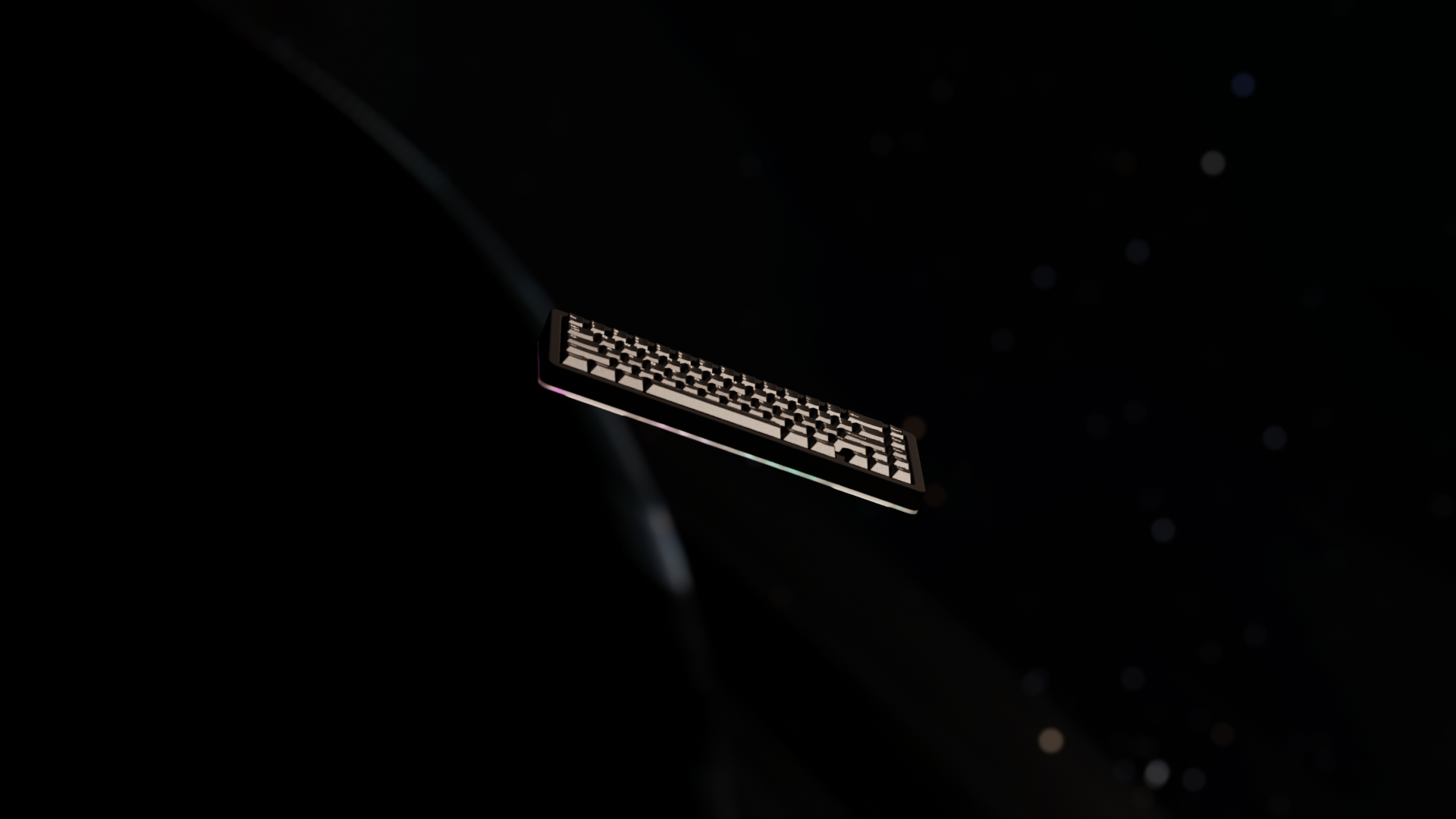 Aurora 65 premium gasket mounted gaming keyboard RGB underglow Odin Gaming