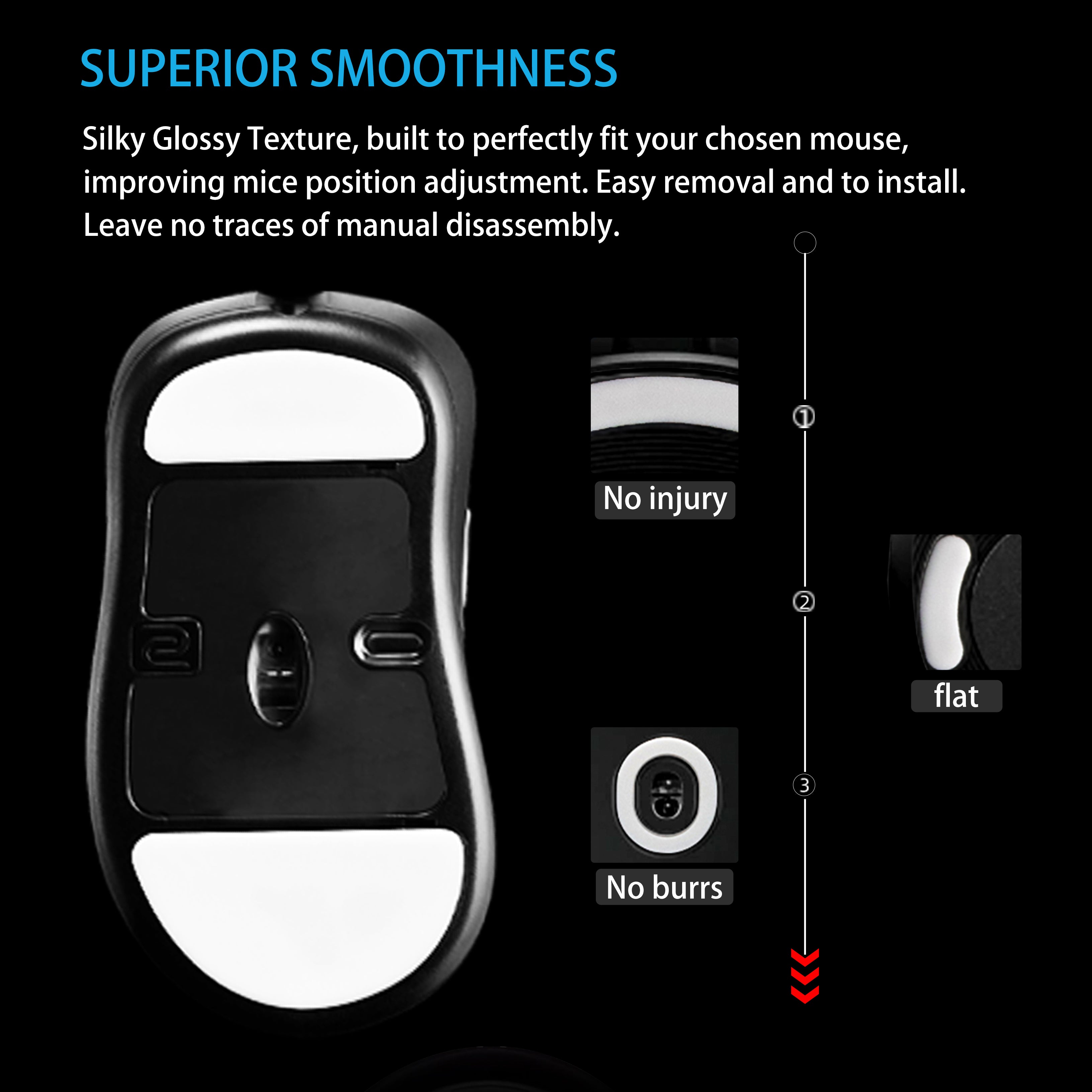 Arc 2 for ZOWIE EC1-A / EC2-A / EVO / DIVINA | Mouse Skates