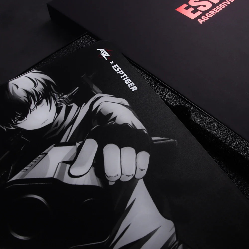 マウス・トラックボール ESPTIGER Lotus Black AGL Edition Esptiger Lotus Black AGL Edition | Glass | Gaming Mousepad