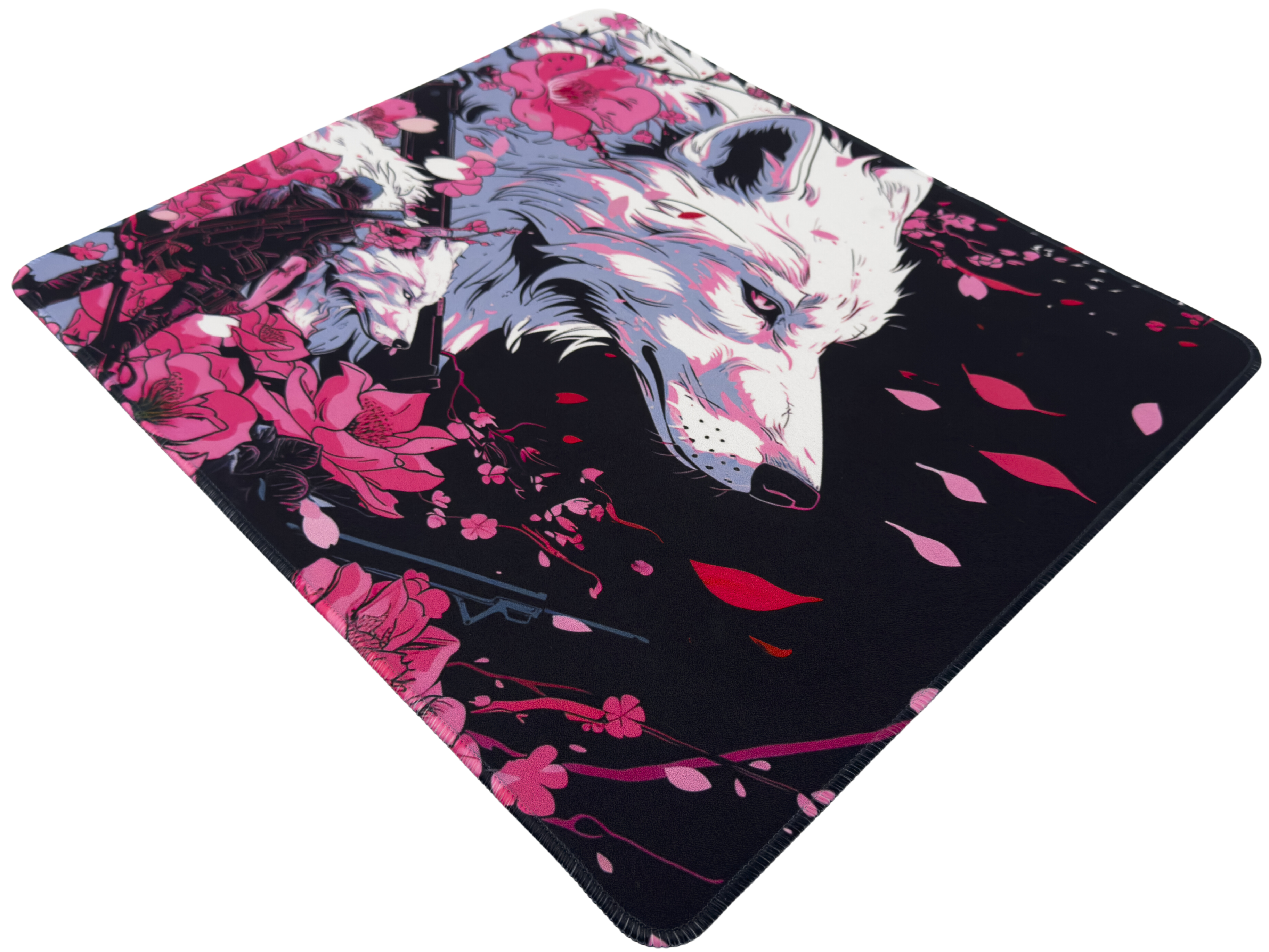 Odin Gaming x Azpect Customz Sakura Wolf Infinity v2 XL Hybrid Mousepad - 19"x16.5"
