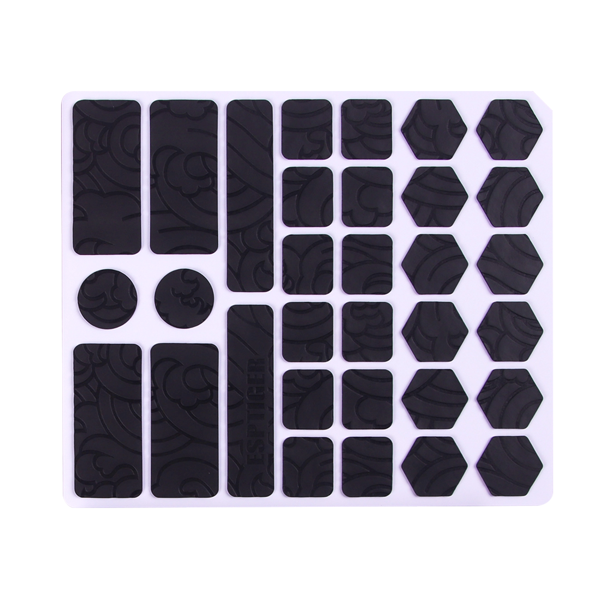 Esptiger Lotus Black AGL Edition | Glass | Gaming Mousepad