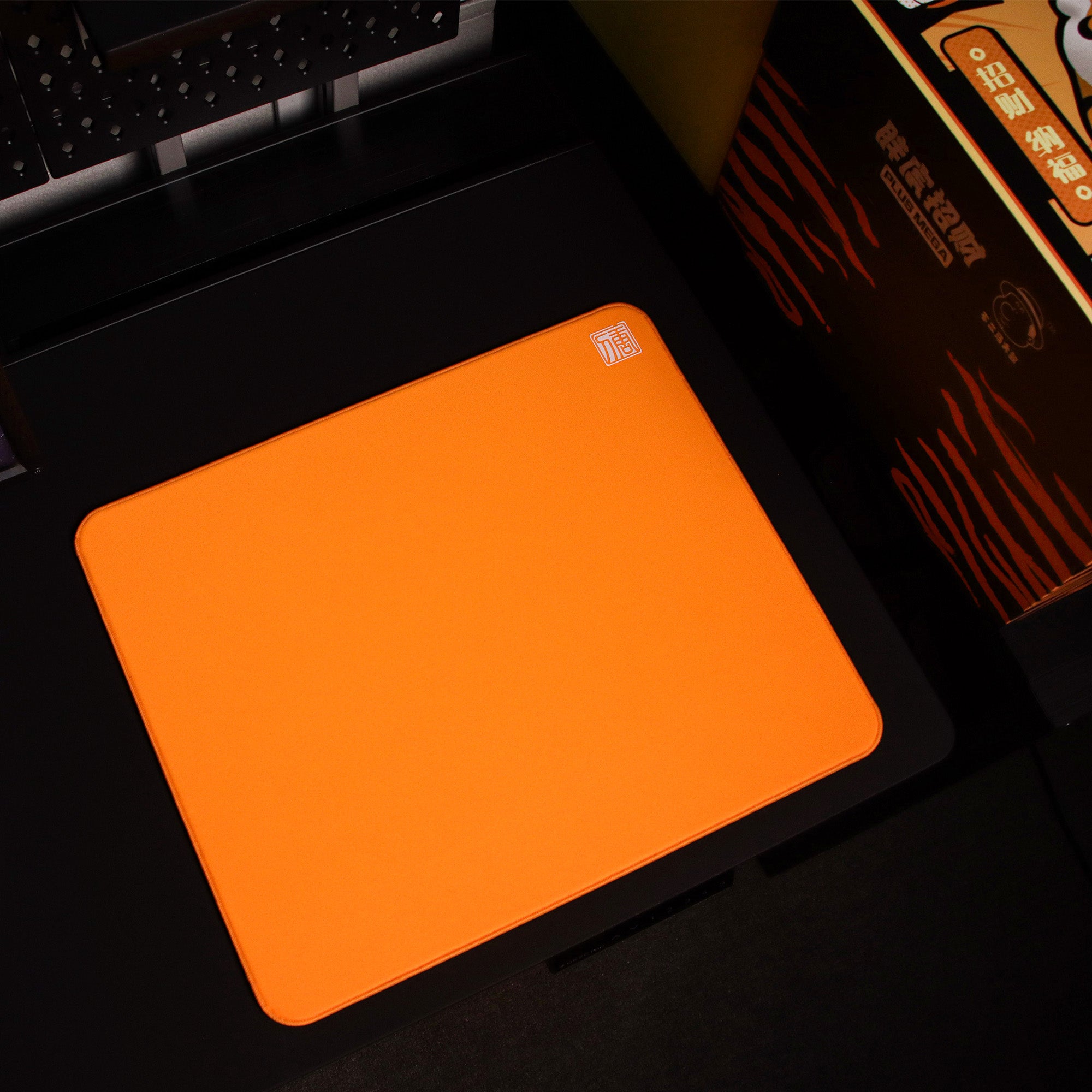 EspTiger Tang Dao X Gaming Mousepad - 480x400x6mm Orange Control Surface With Polyurethane Base