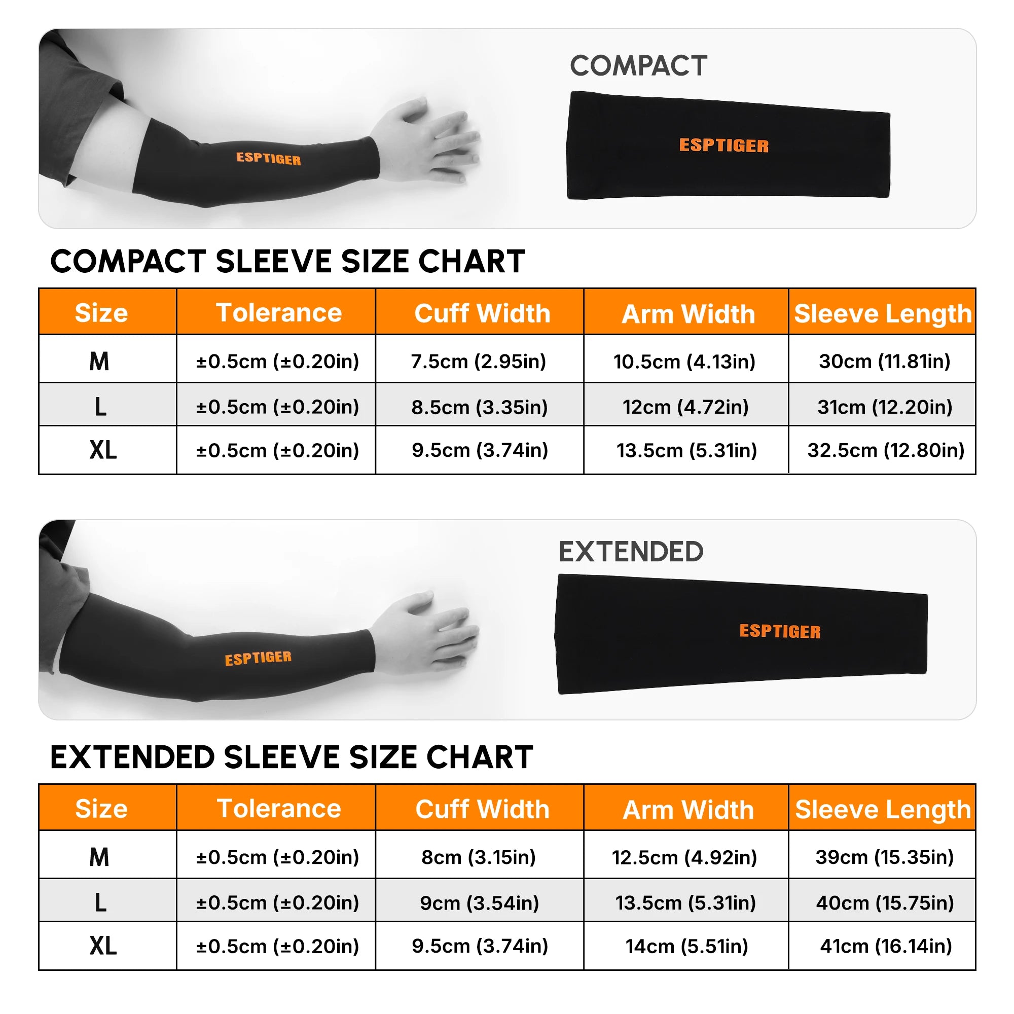 EspTiger Compact Seamless Arm Sleeve for Esports