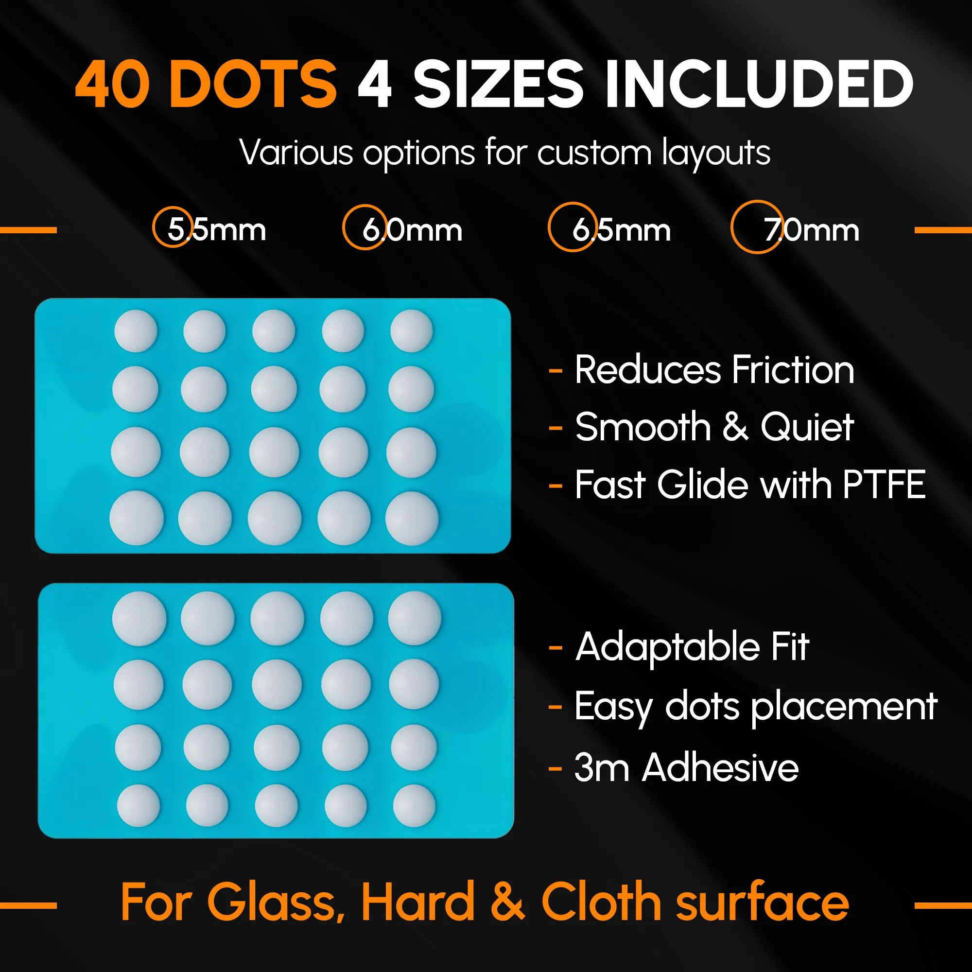 EspTiger ICE V2 Mouse Skates | Universal | DIY Dots