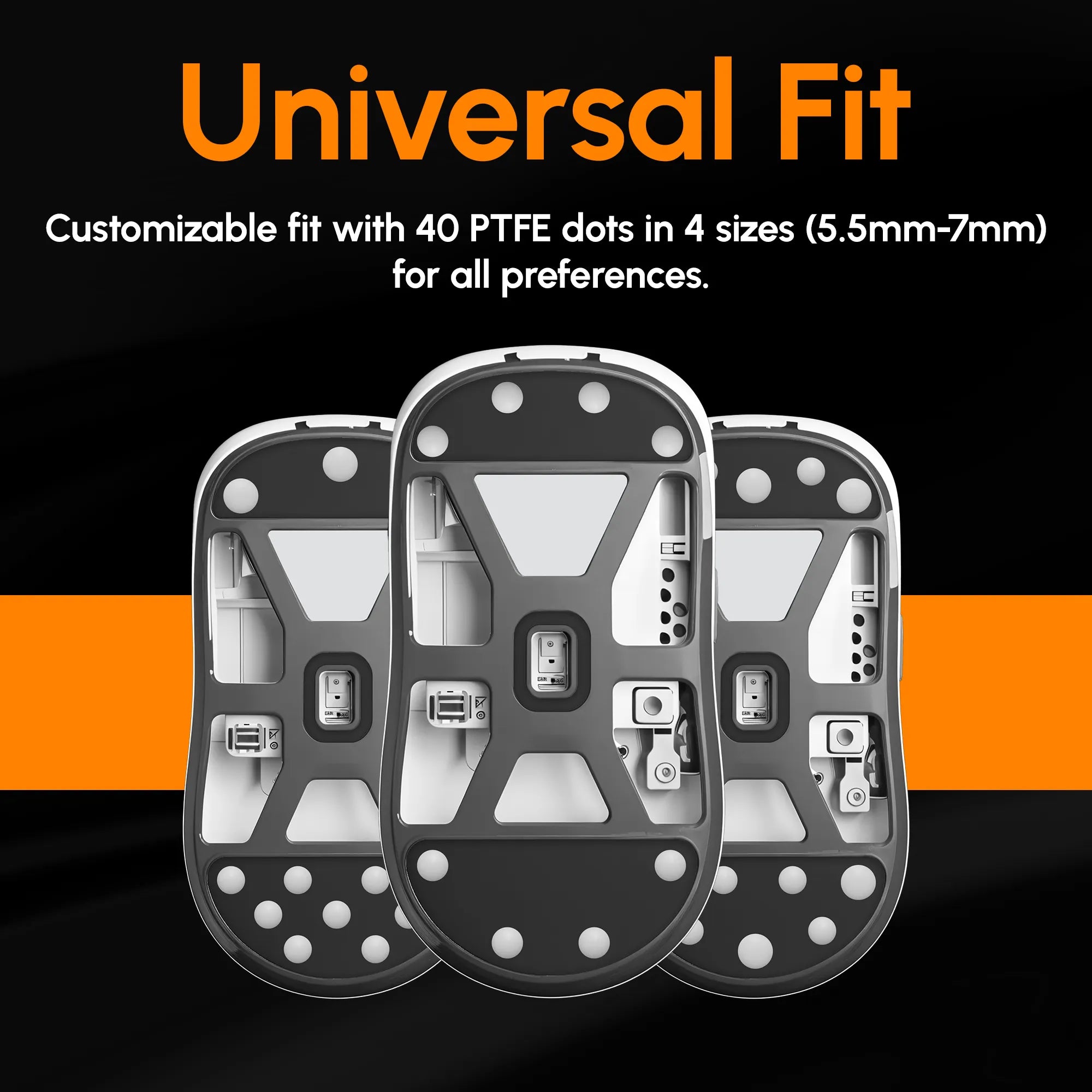 EspTiger ICE V2 Mouse Skates | Universal | DIY Dots