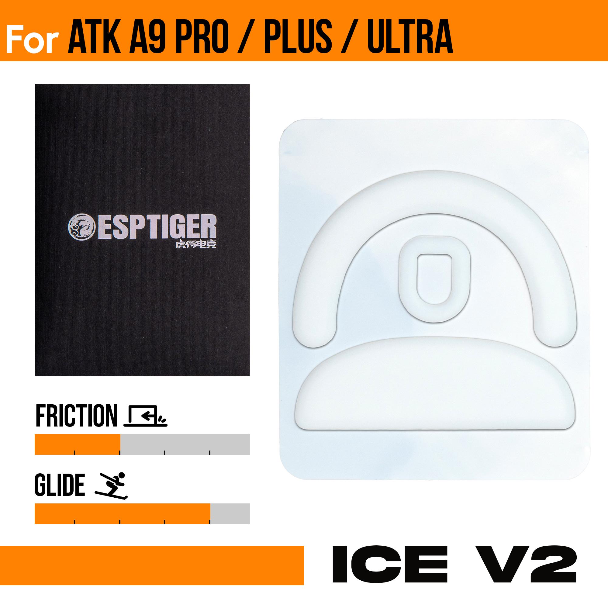 Esptiger ICE V2 Mouse Skates For ATK A9 Series (A9/SE/Plus/PRO/Ultra)