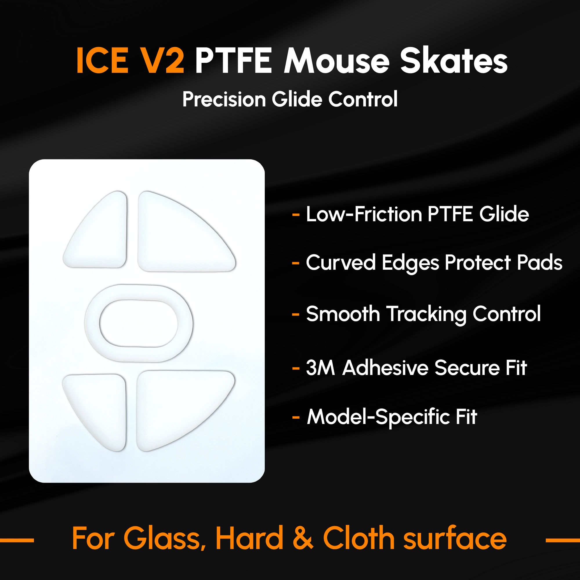 Esptiger ICE V2 Mouse Skates For ATK FIERCE X