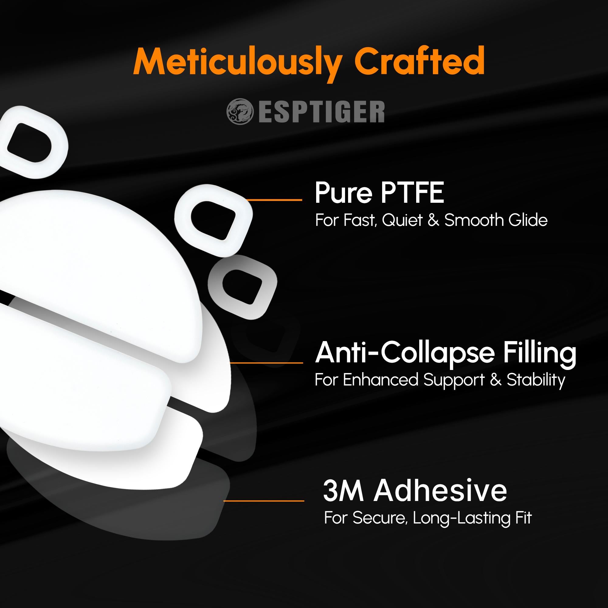 Esptiger ICE V2 Mouse Skates for  ATK X1 Ultimate