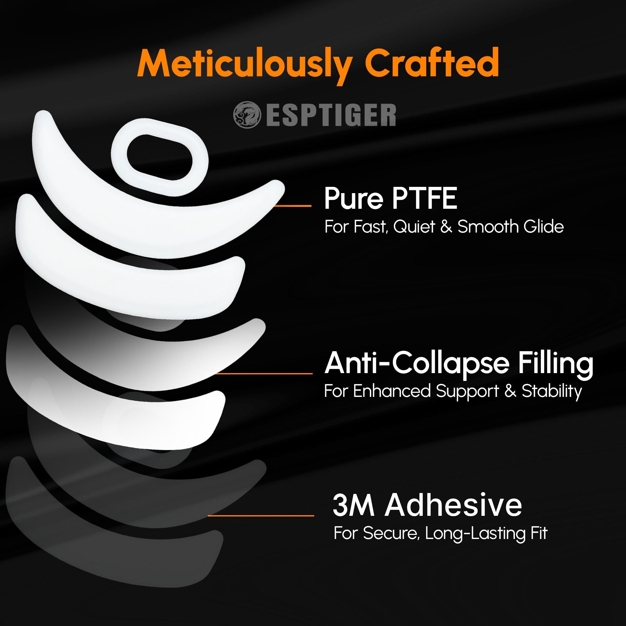 Esptiger ICE V2 Mouse Skates for  ATK  Z1 Series