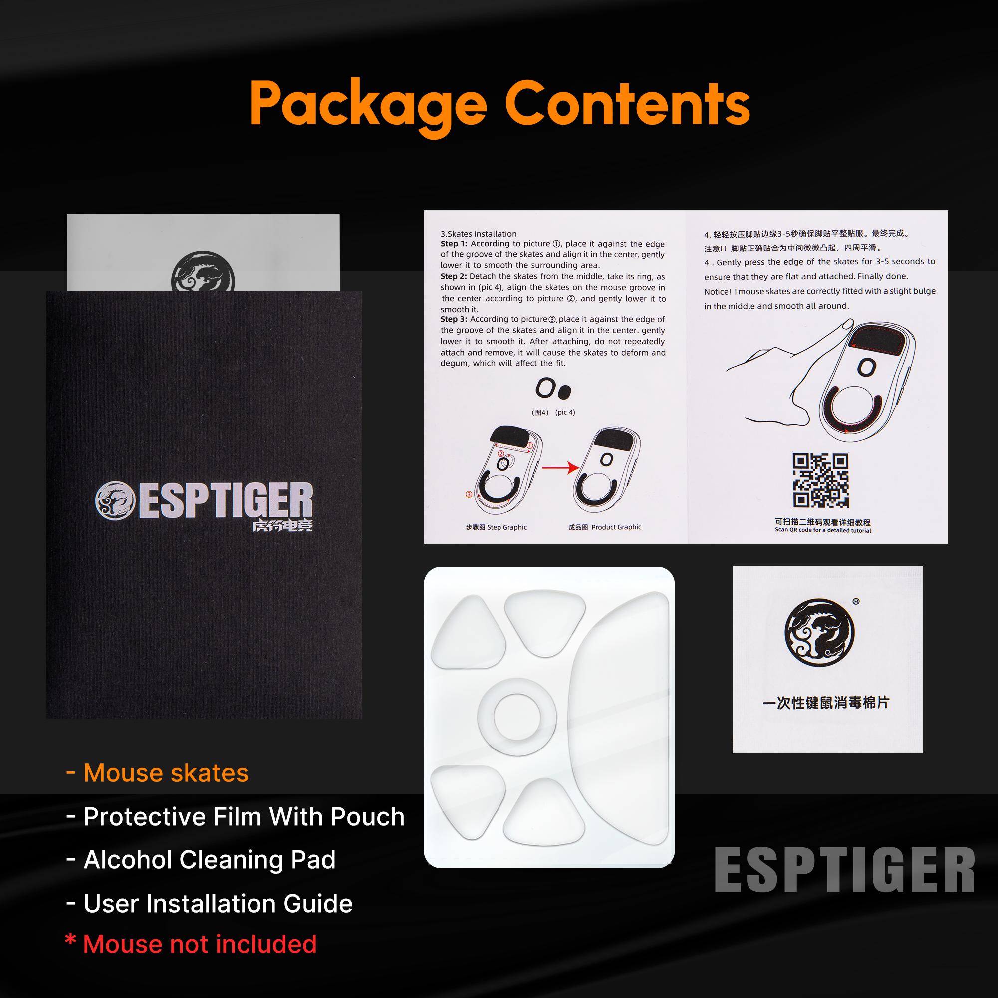 Esptiger Ice V2 Mouse Skates for ASUS ROG ACE AimLabs Edition