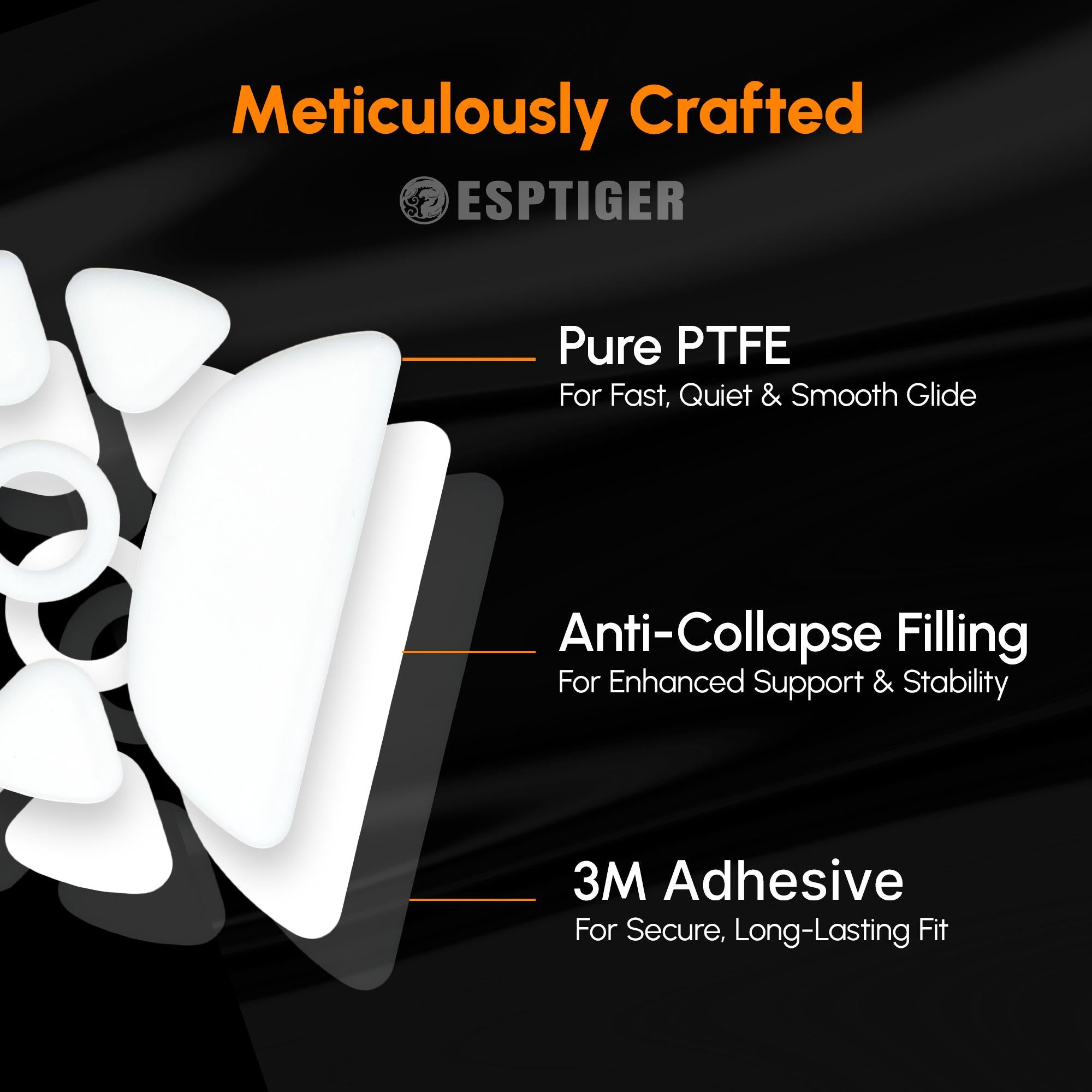 Esptiger Ice V2 Mouse Skates for ASUS ROG ACE AimLabs Edition