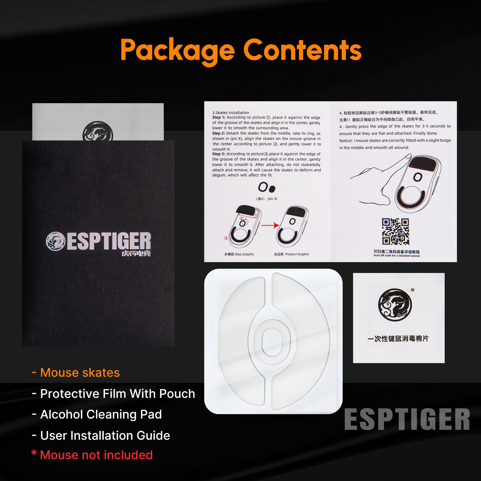 Esptiger Ice V2 Mouse Skates for Darmoshark M3S / M3S PRO