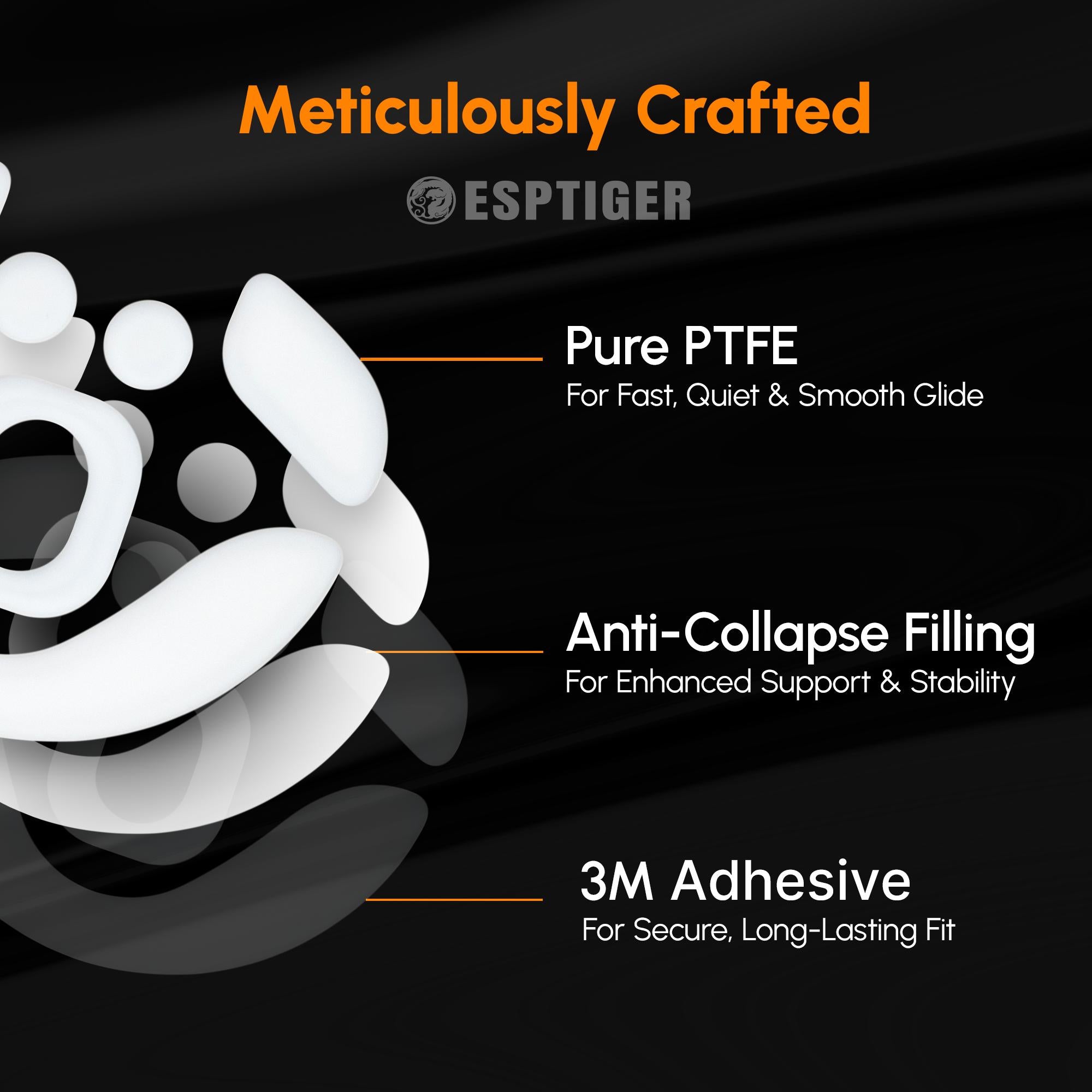 Esptiger ICE V2 Mouse Skates for Lamzu MAYA