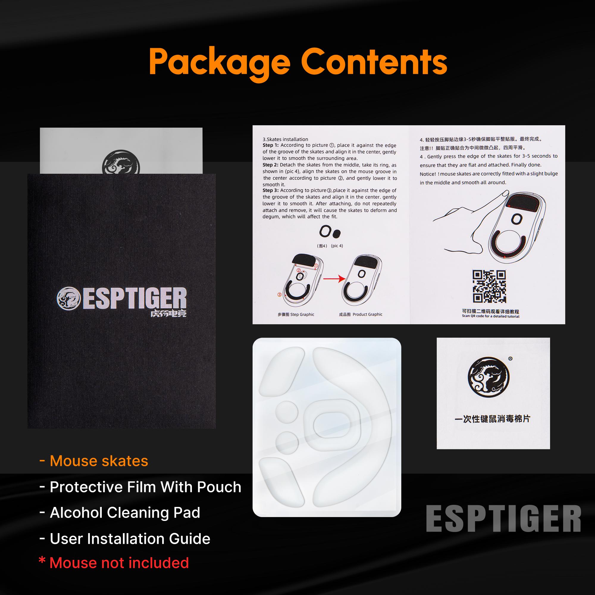 Esptiger ICE V2 Mouse Skates for Lamzu MAYA