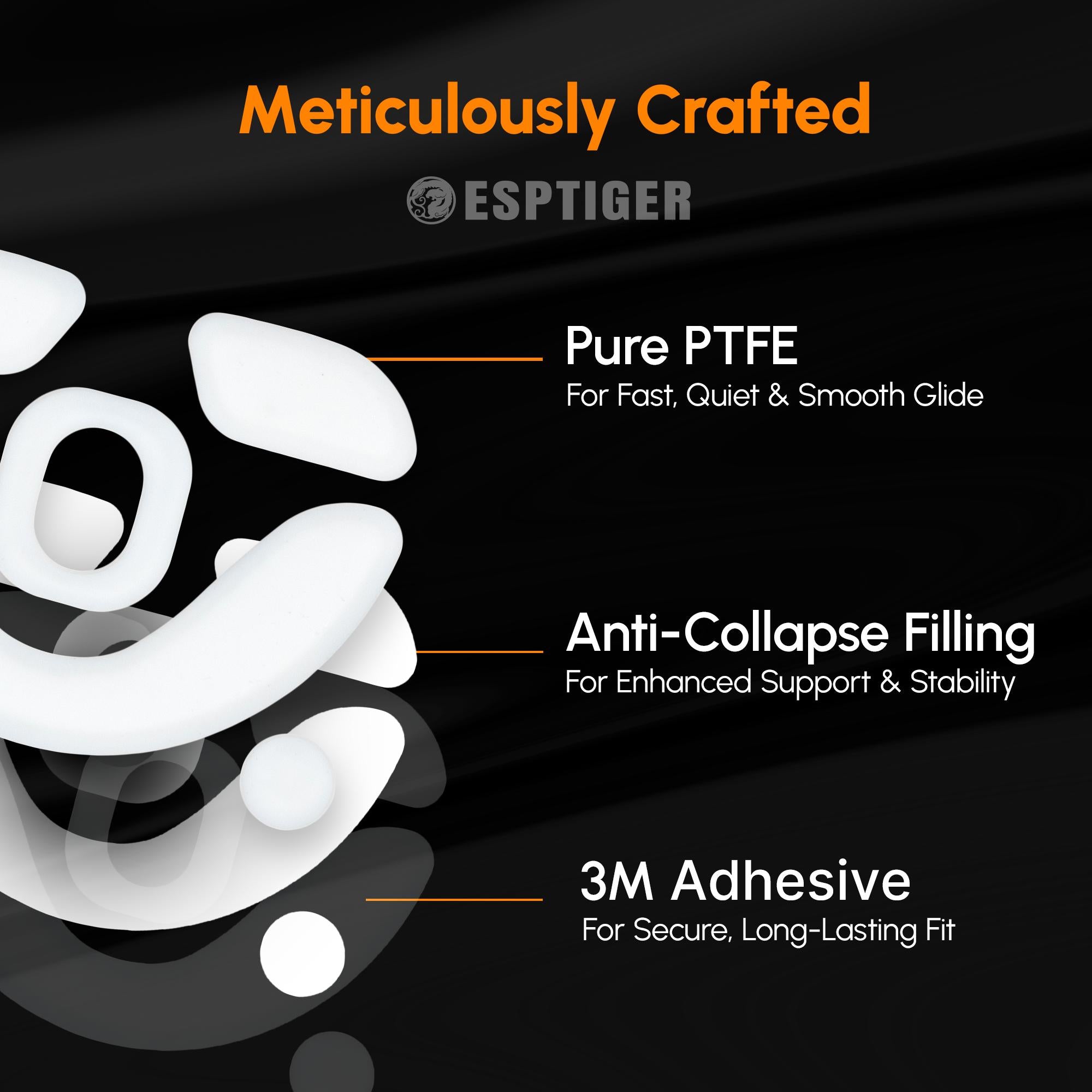 Esptiger ICE V2 Mouse Skates for Lamzu MAYA X