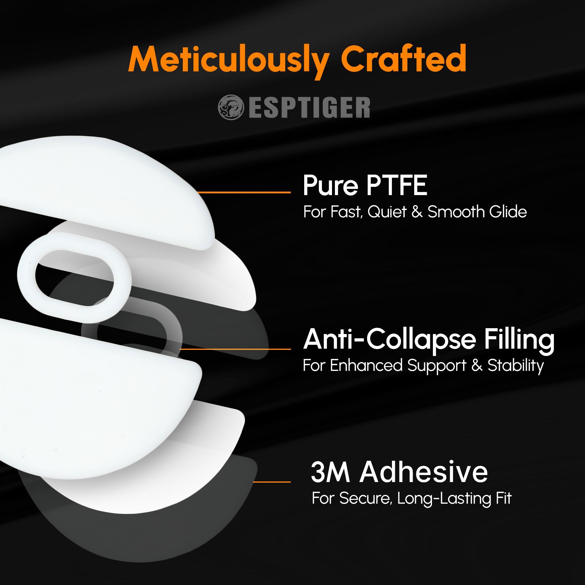 Esptiger ICE V2 Mouse Skates For Lamzu PARO