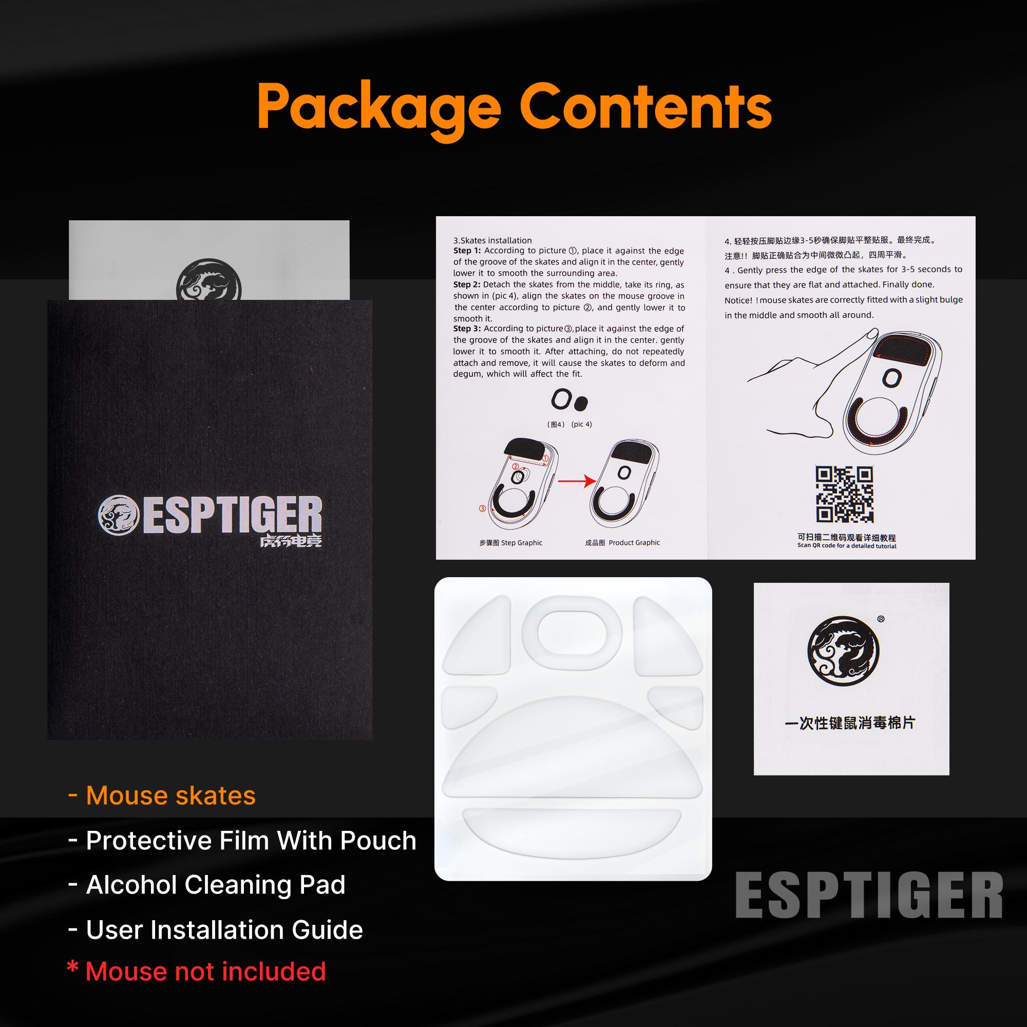 EspTiger Ice V2 Mouse Skates for Lamzu Atlantis Mini