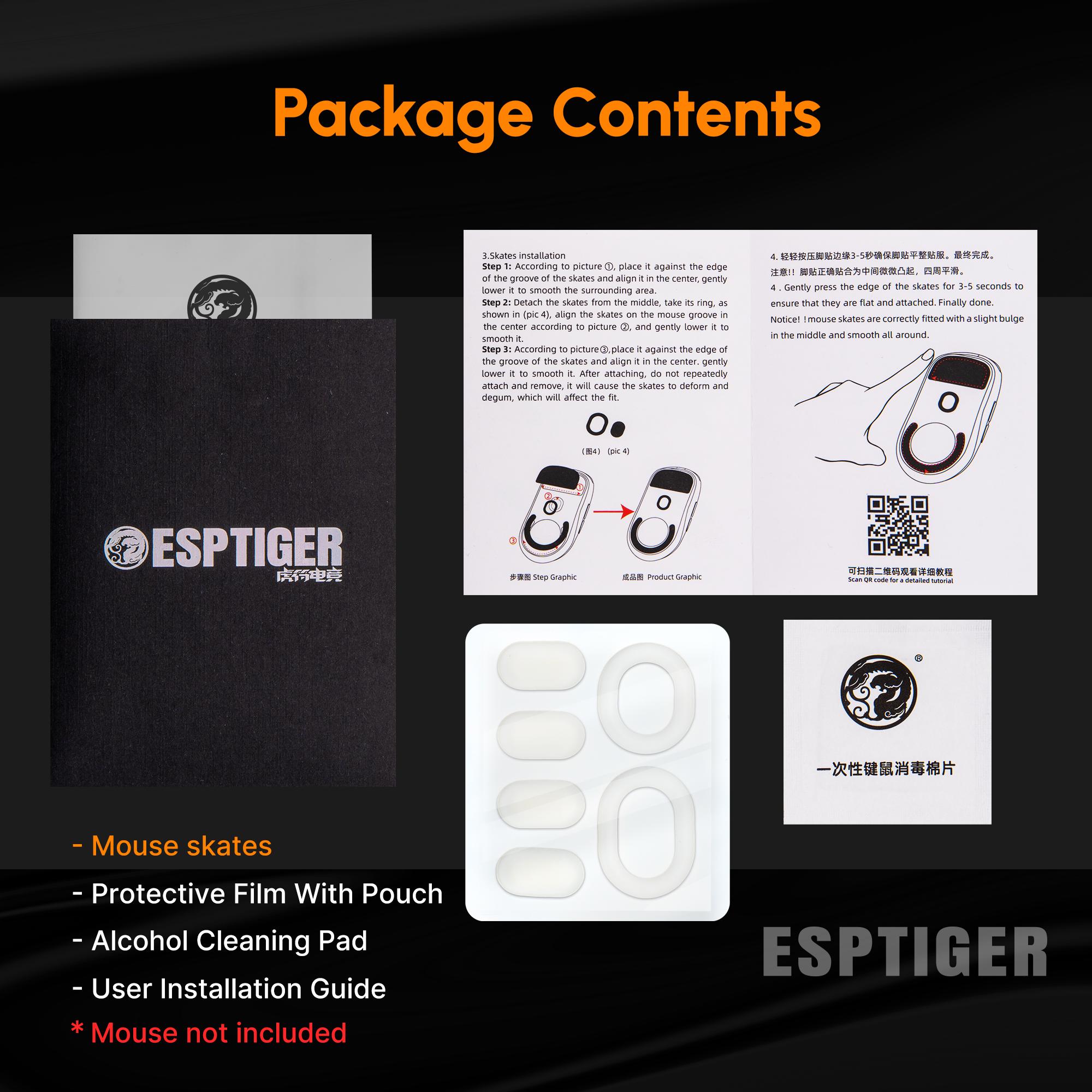 Esptiger Ice V2 Mouse Skates for  Logitech G102 / G PRO