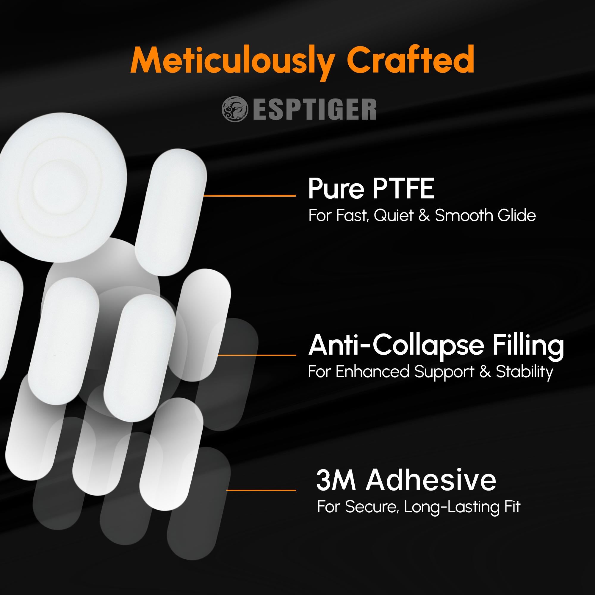 Esptiger Ice V2 Mouse Skates for  Logitech G304 - 305