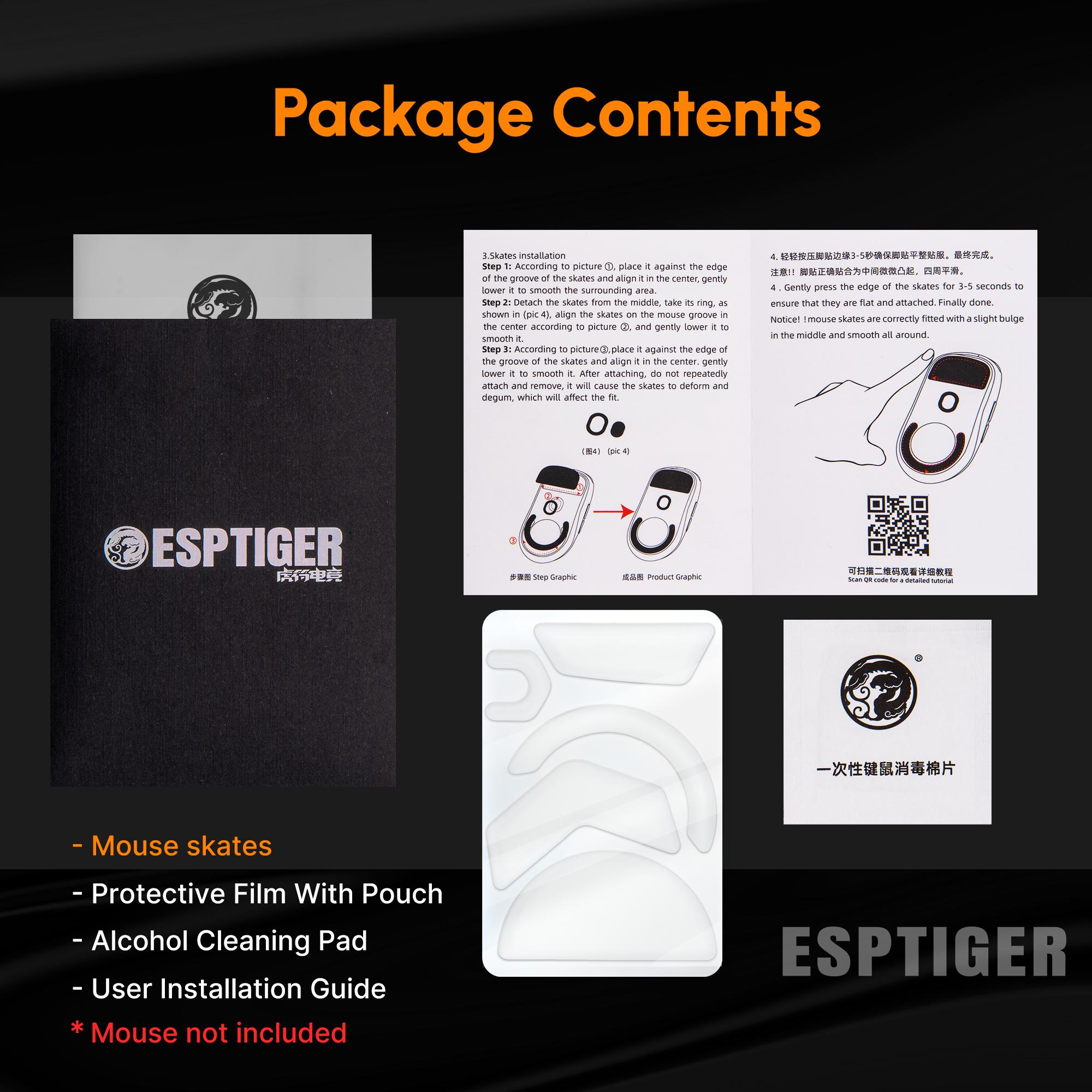 Esptiger ICE V2 Mouse Skates For Logitech G502 X Wireless Plus