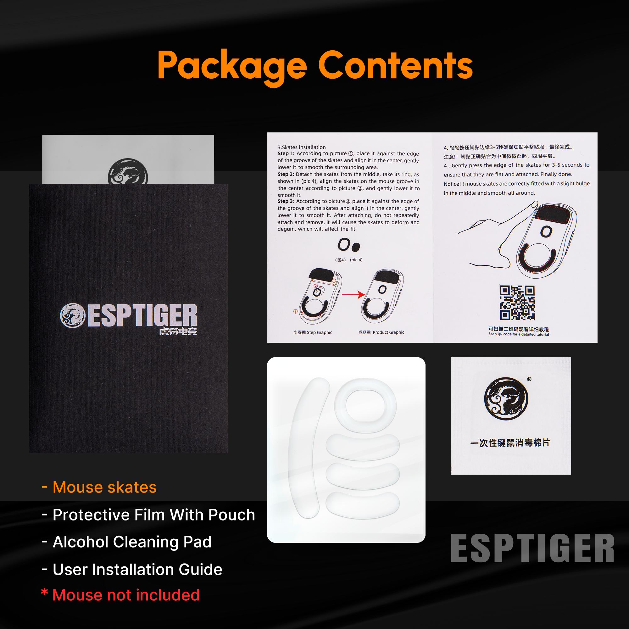 Esptiger Ice V2 Mouse Skates for  Logitech G PRO 2