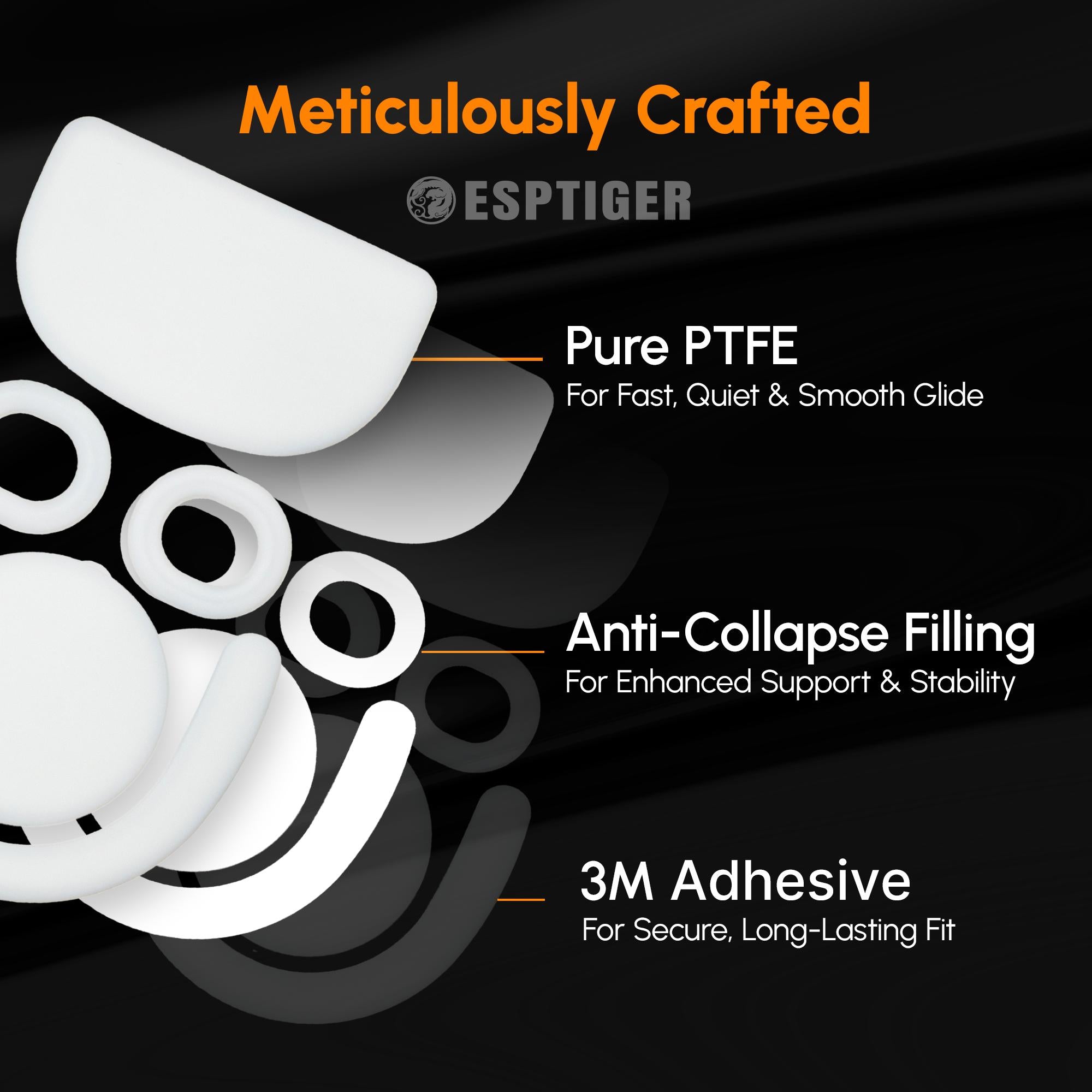 Esptiger ICE V2 Mouse Skates for Logitech G-PRO X SUPERLIGHT 2 DEX