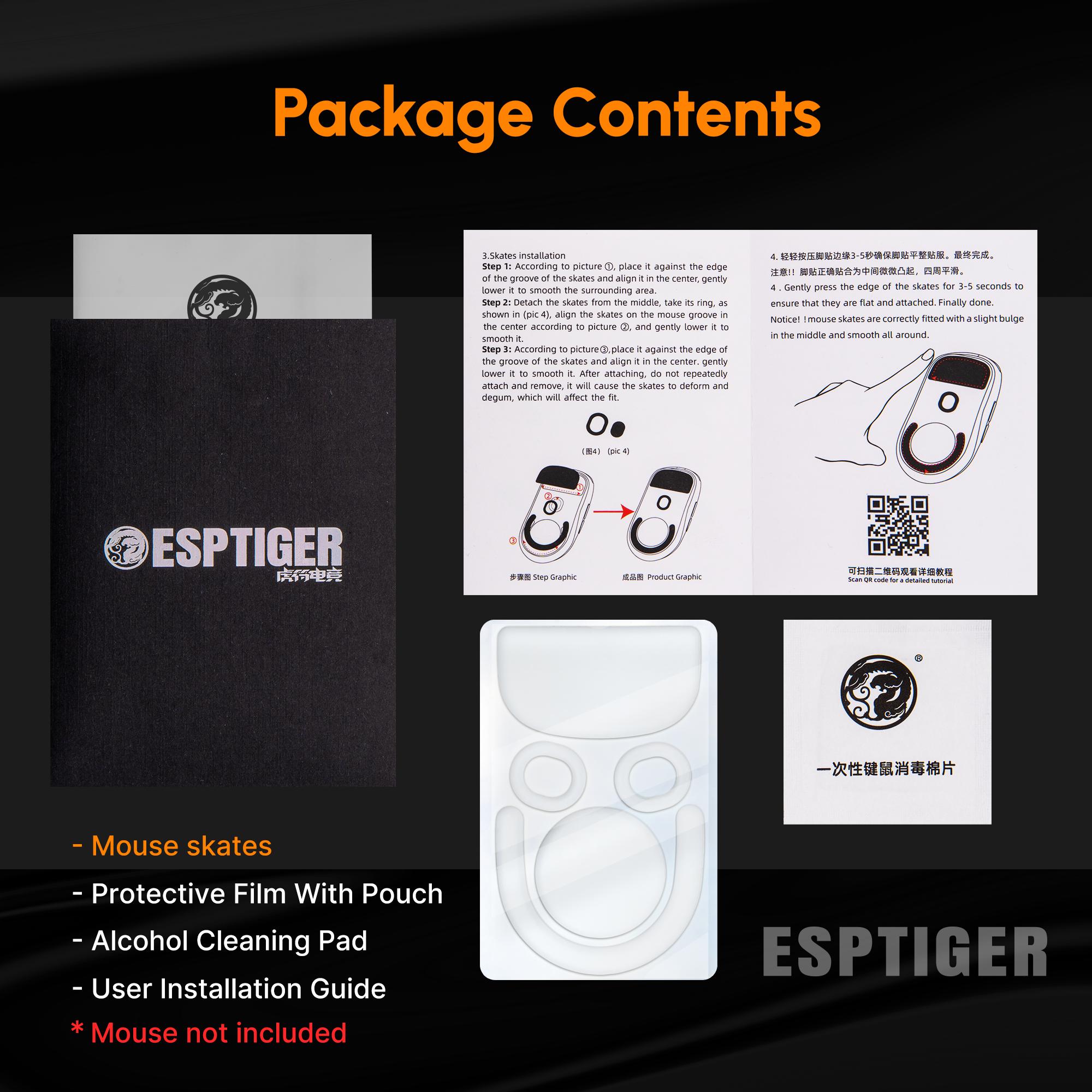ESPTIGER Ice V2 Mouse Skates for Logitech G PRO X Superlight 2