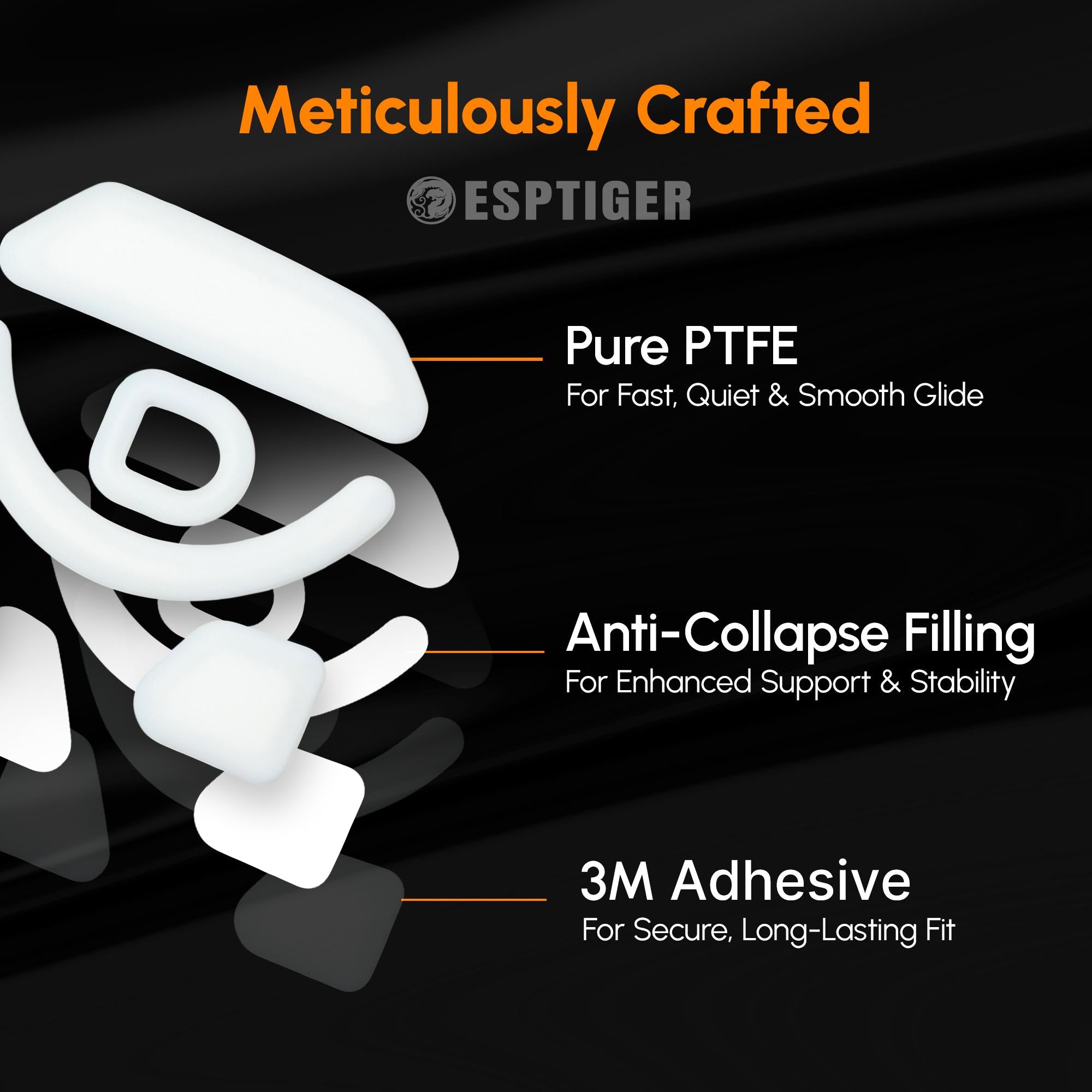 Esptiger ICE V2 Mouse Skates For Razer Basilisk V3 Pro