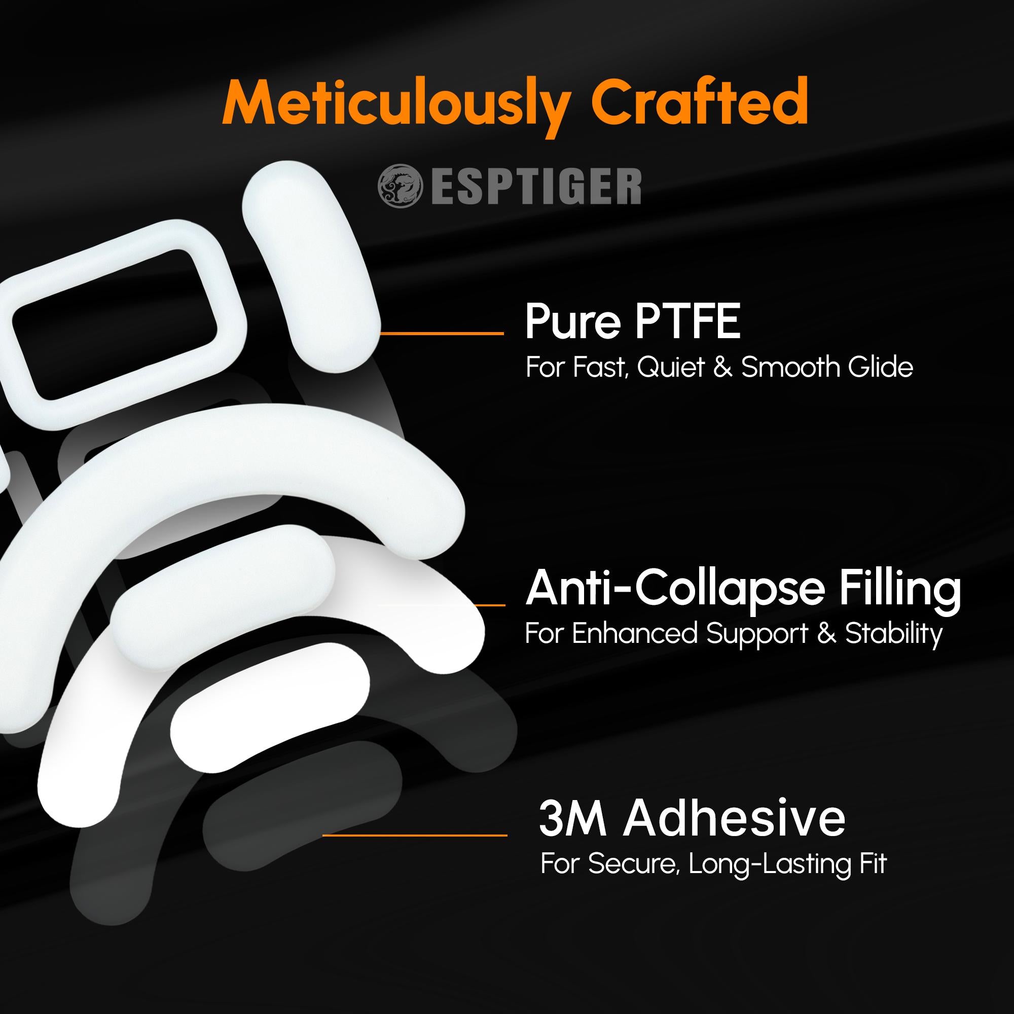 Esptiger ICE V2 Mouse Skates For Razer DeathAdder V2 Pro