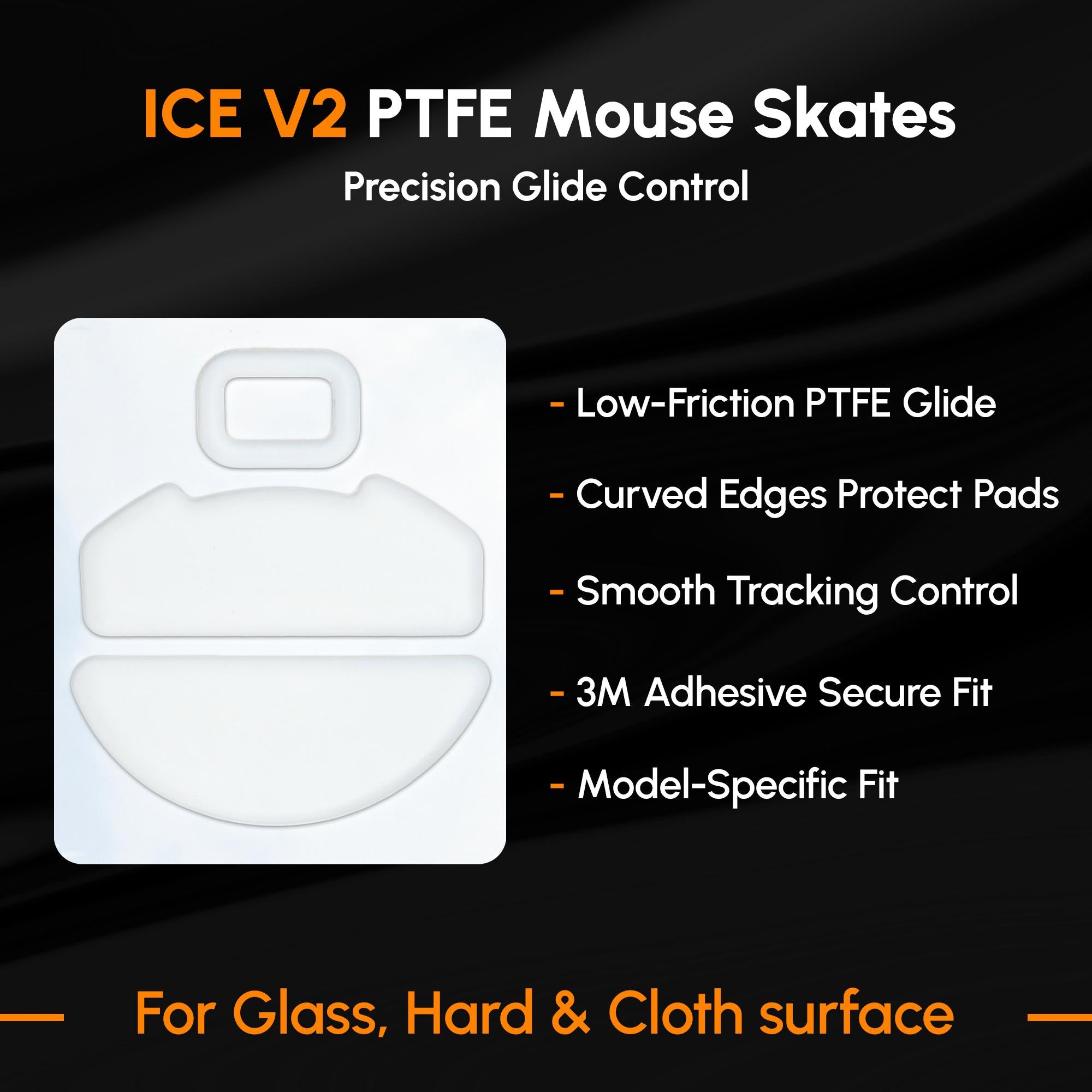 Esptiger ICE V2 Mouse Skates For Razer DeathAdder V3 HyperSpeed