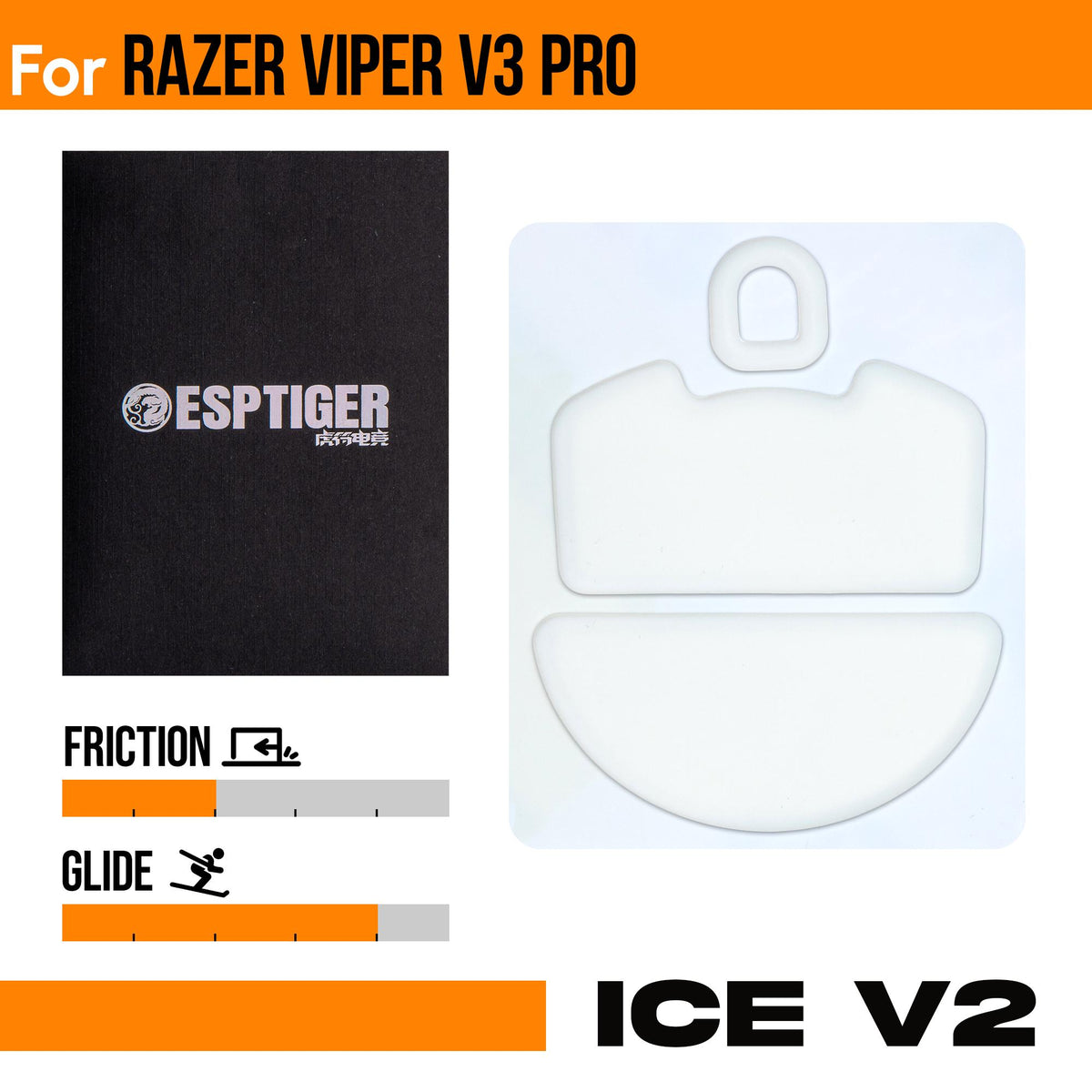 Tiger Ice Mouse Feet para Razer Viper Mini - Casa do Periférico Tiger Ice Mouse Feet para Razer Viper Mini - Casa do Periférico