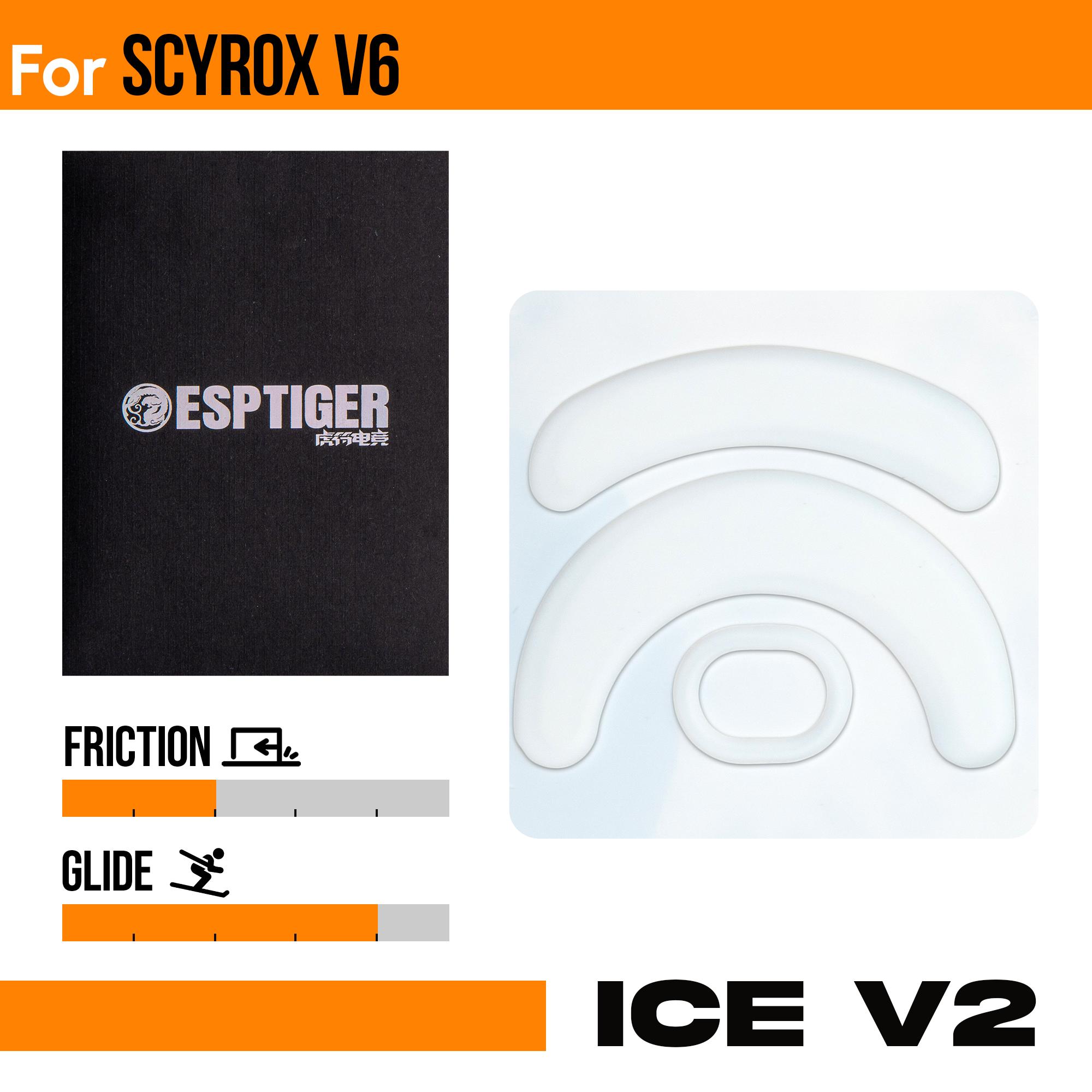 Esptiger ICE V2 Mouse Skates For Scyrox V6 Wireless