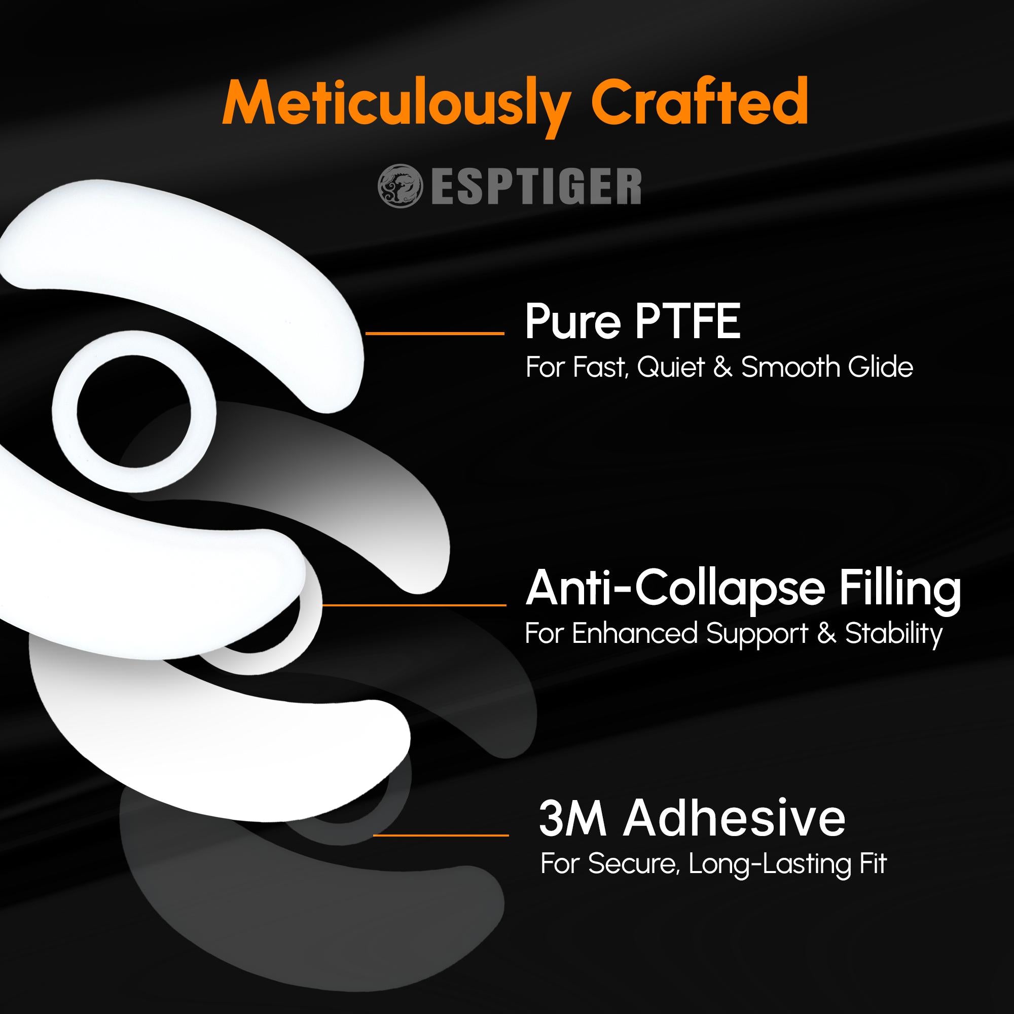 Esptiger Ice V2 Mouse Skates for VAXEE NP01S Wireless