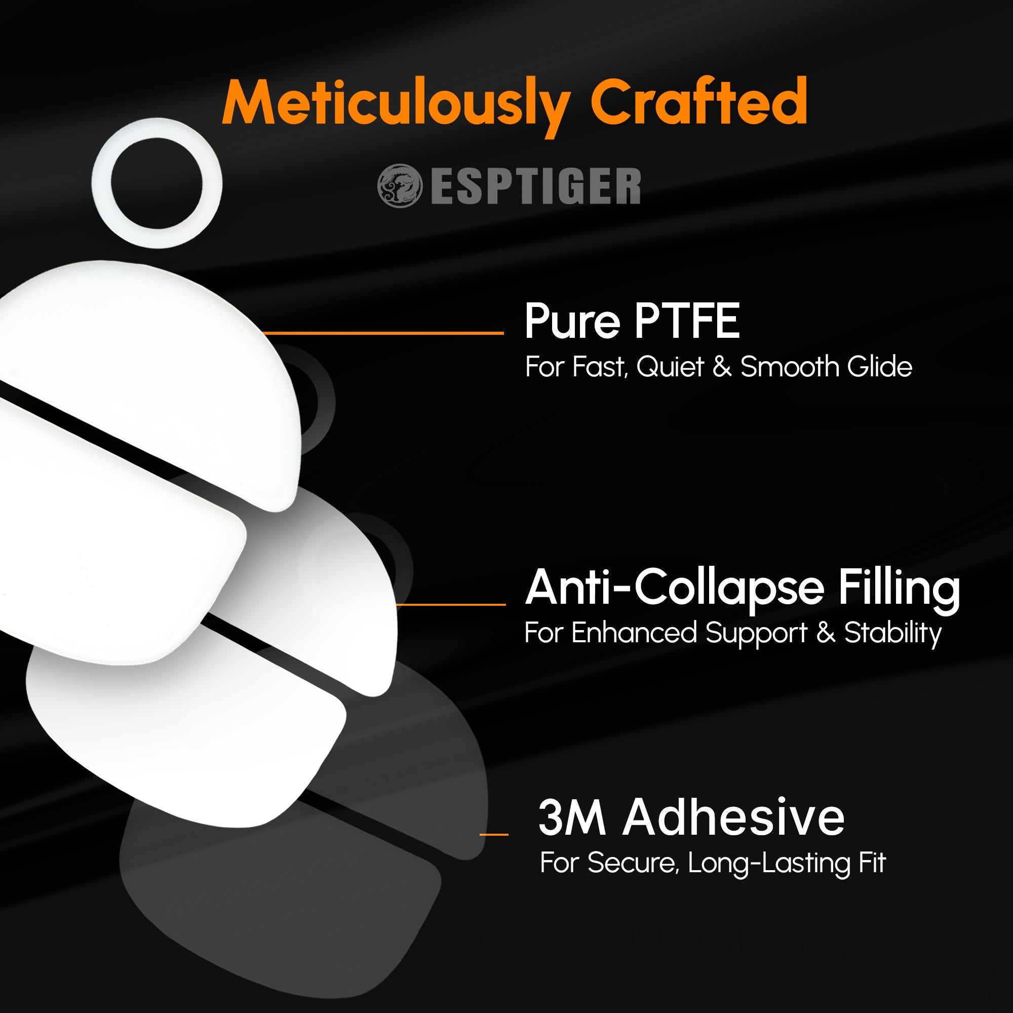 Esptiger Ice V2 Mouse Skates for VAXEE XE