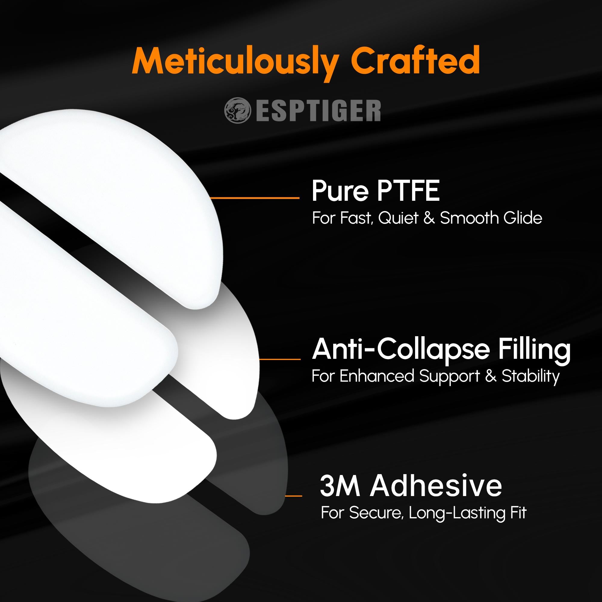 Esptiger ICE V2 Mouse Skates for  VAXEE XE-S Wireless