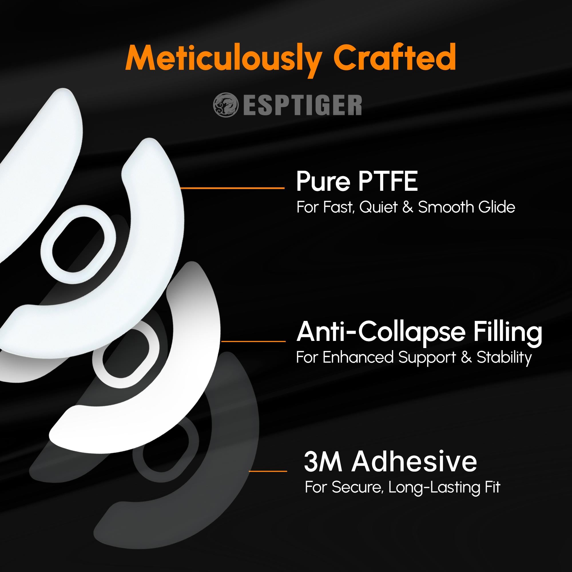 Esptiger ICE V2 Mouse Skates For Vxe MAD R