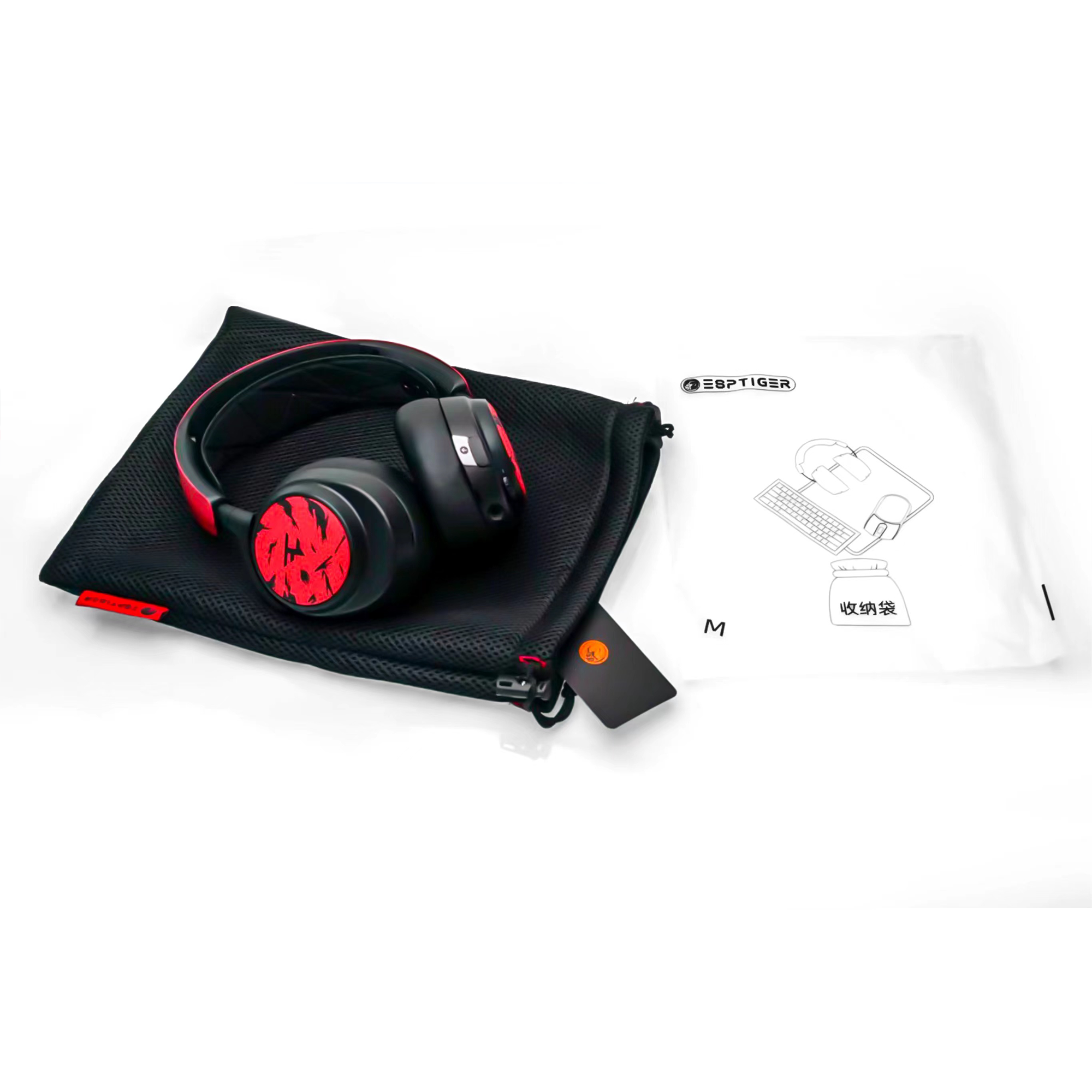 EspTiger Cushioned Carrying Pouch Medium For Headset