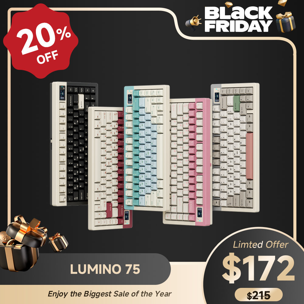 LUMINO75 75% Layout Hot-swappable Custom Mechanical Keyboard