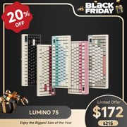 LUMINO75 75% Layout Hot-swappable Custom Mechanical Keyboard