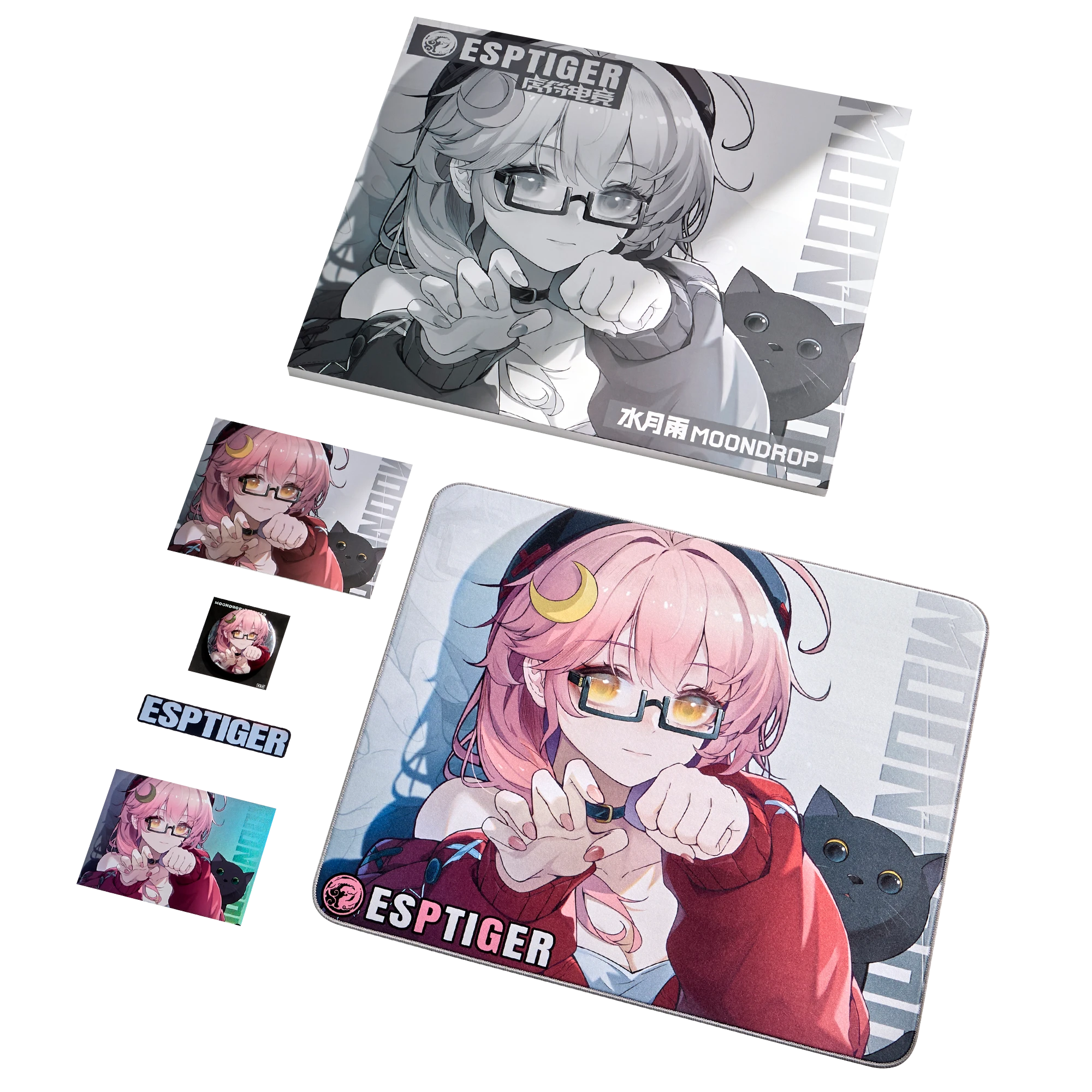 EspTiger Neon V2 - Moondrop edition gaming mousepad