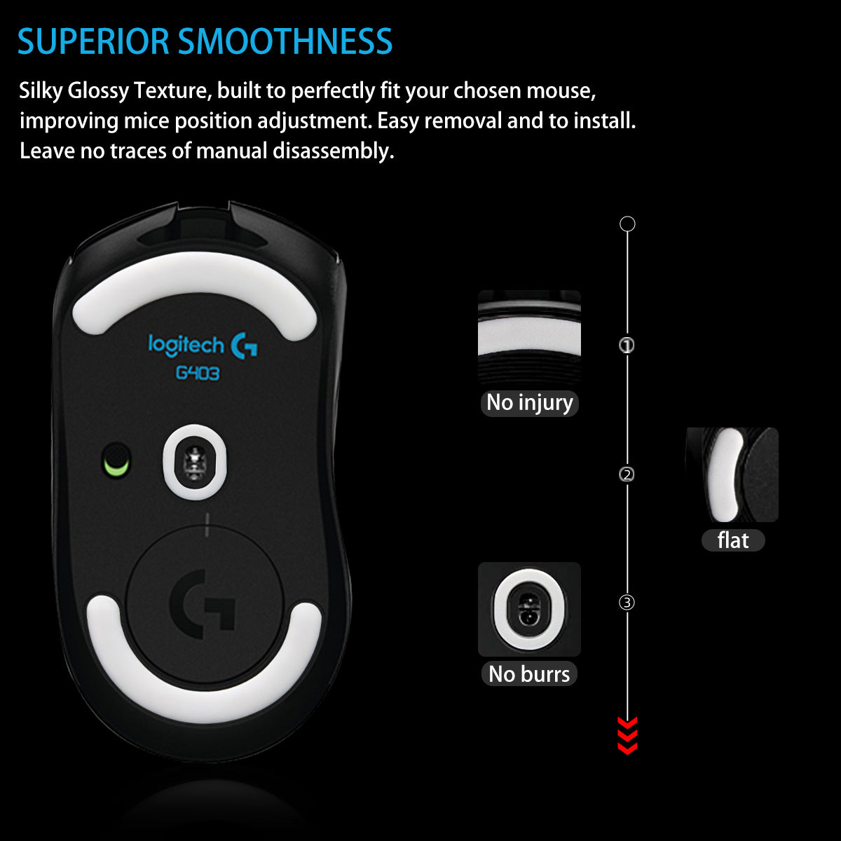 ICE Mouse Skates Logitech G403 / G603 / G703