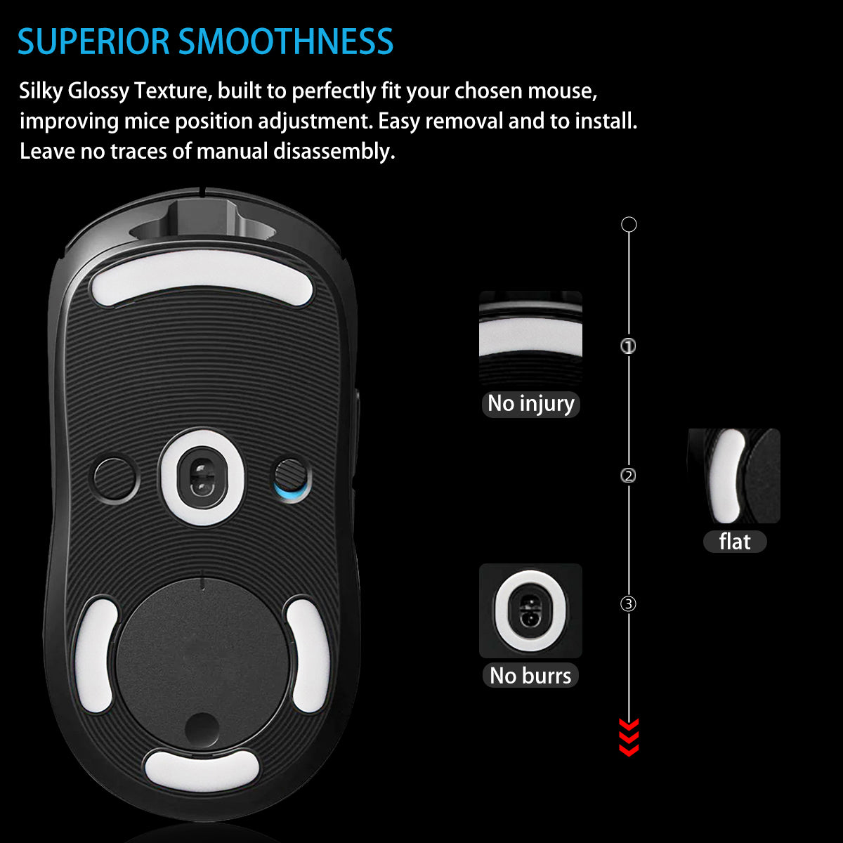 ICE Mouse Skates Logitech G-PRO Wireless