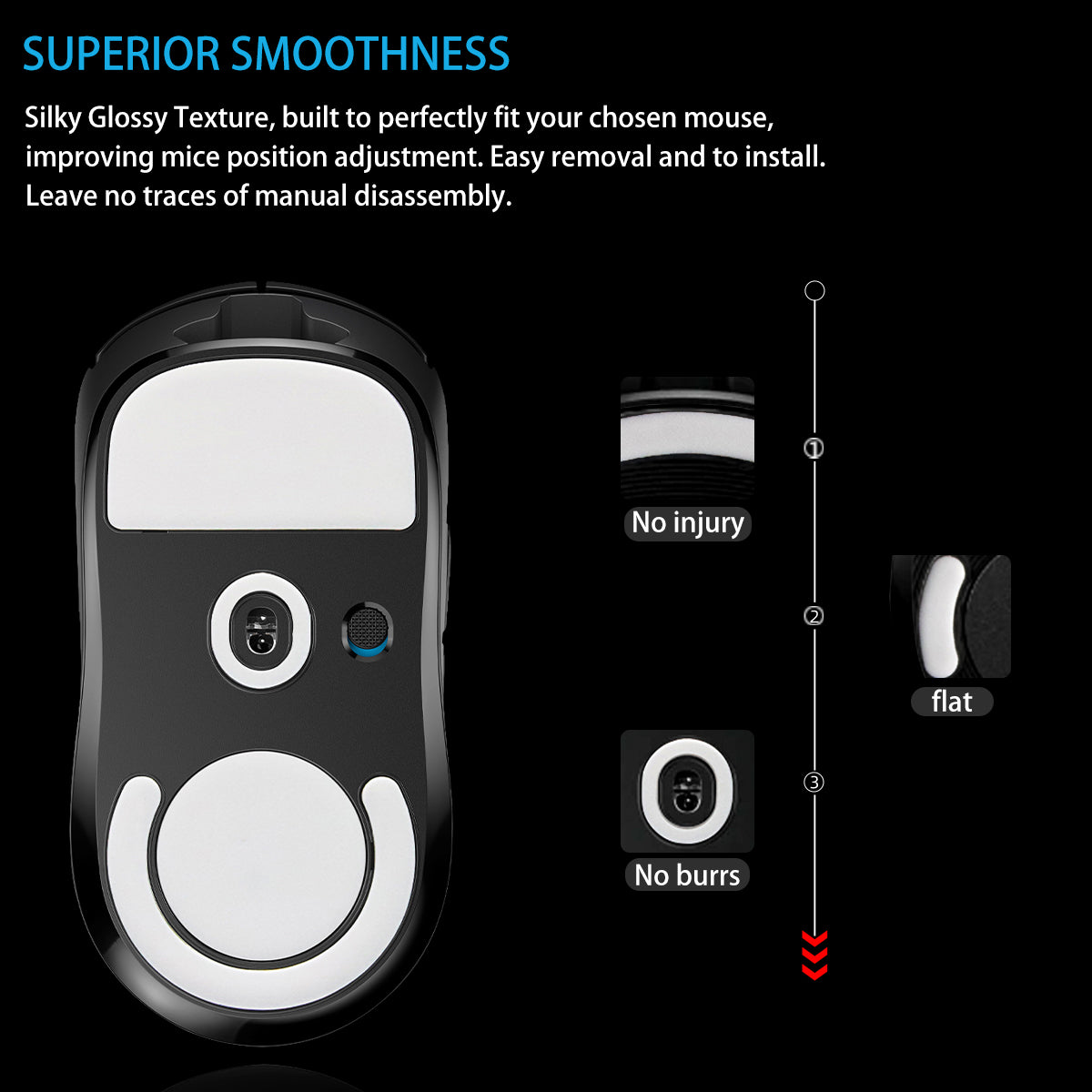 ICE Mouse Skates Logitech G-PRO X SUPERLIGHT