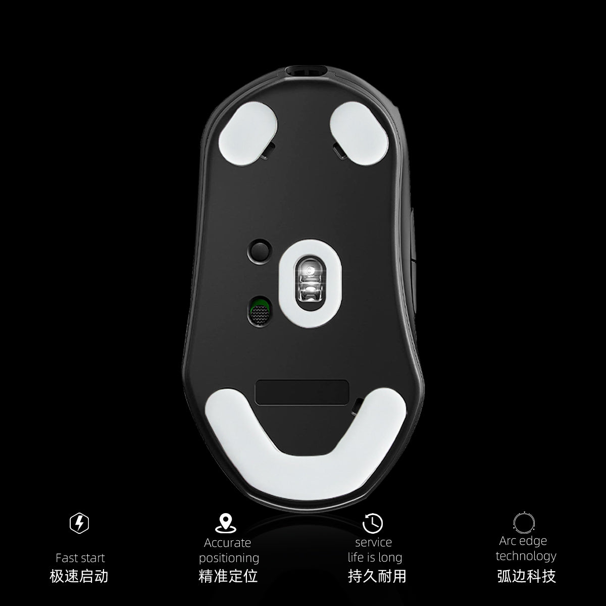 ICE Mouse Skates Steel Series Prime Wireless