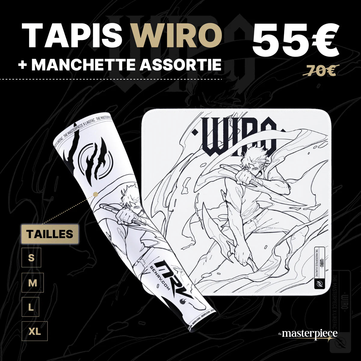 The Masterpiece Wiro - Gaming Mousepad & Sleeve