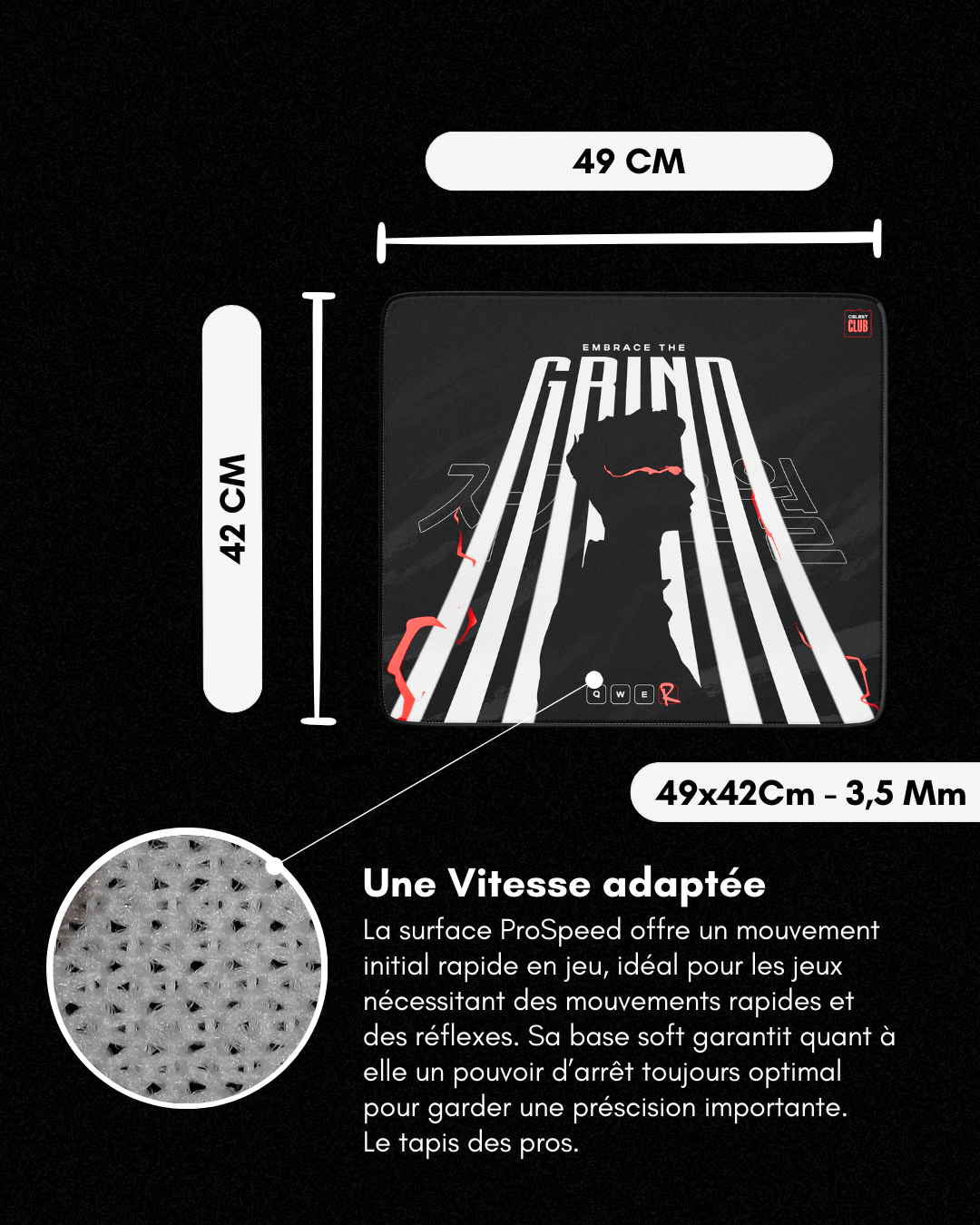 ZX1 - White - themasterpiece mousepad themasterpiece