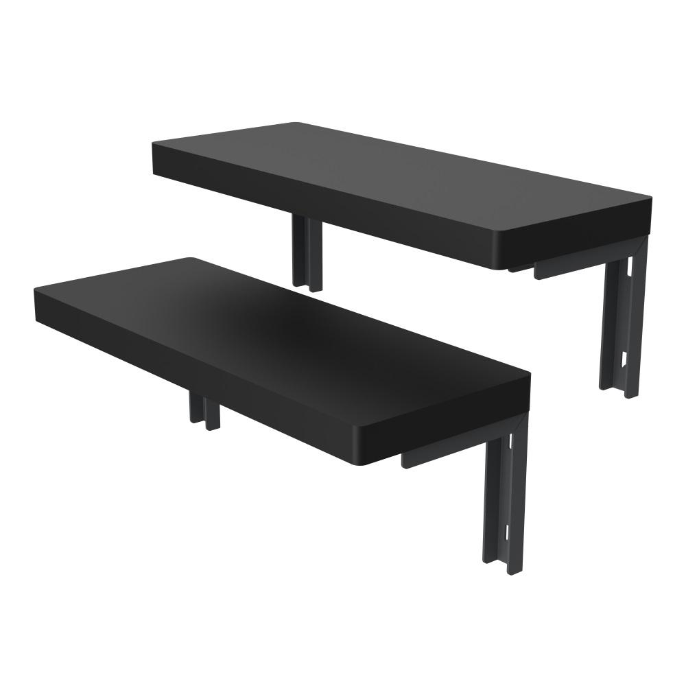 Dezctop D-Board M twin Shelves (Black)-Addice Inc